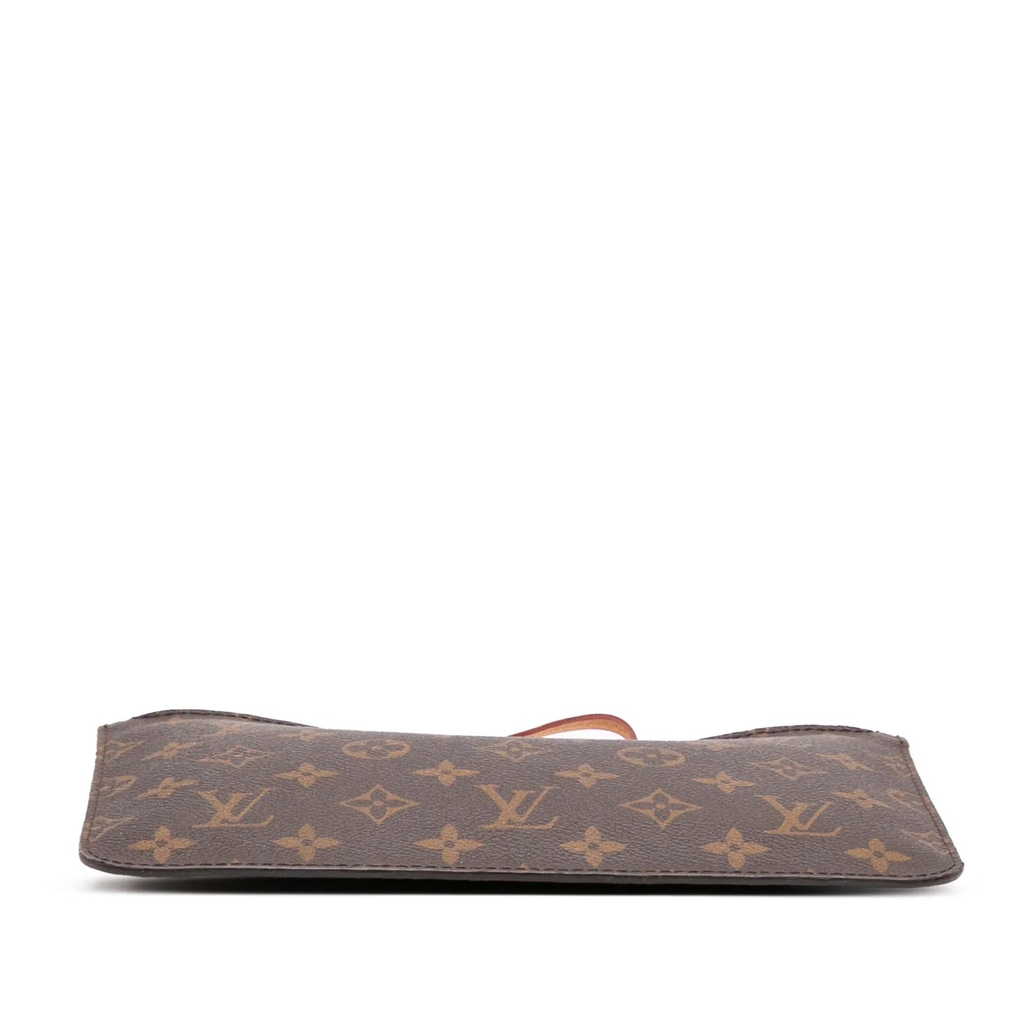 Brown Louis Vuitton Monogram Neverfull Pouch