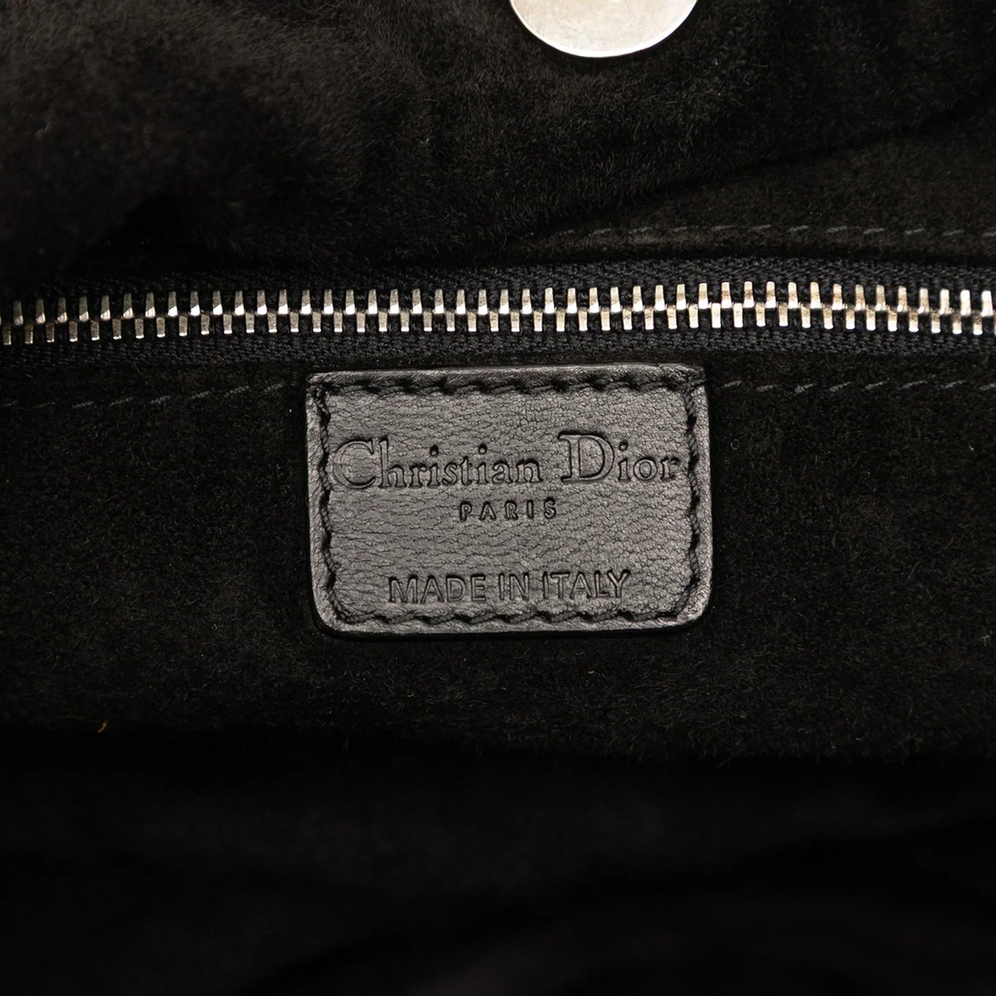 Black Dior Woven Lambskin Soft Lady Dior Hobo
