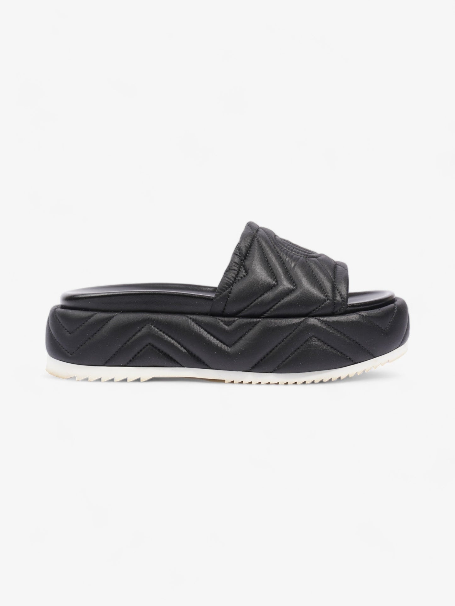 Gucci Angelina GG Platform Black Faux Leather EU 39 UK 6