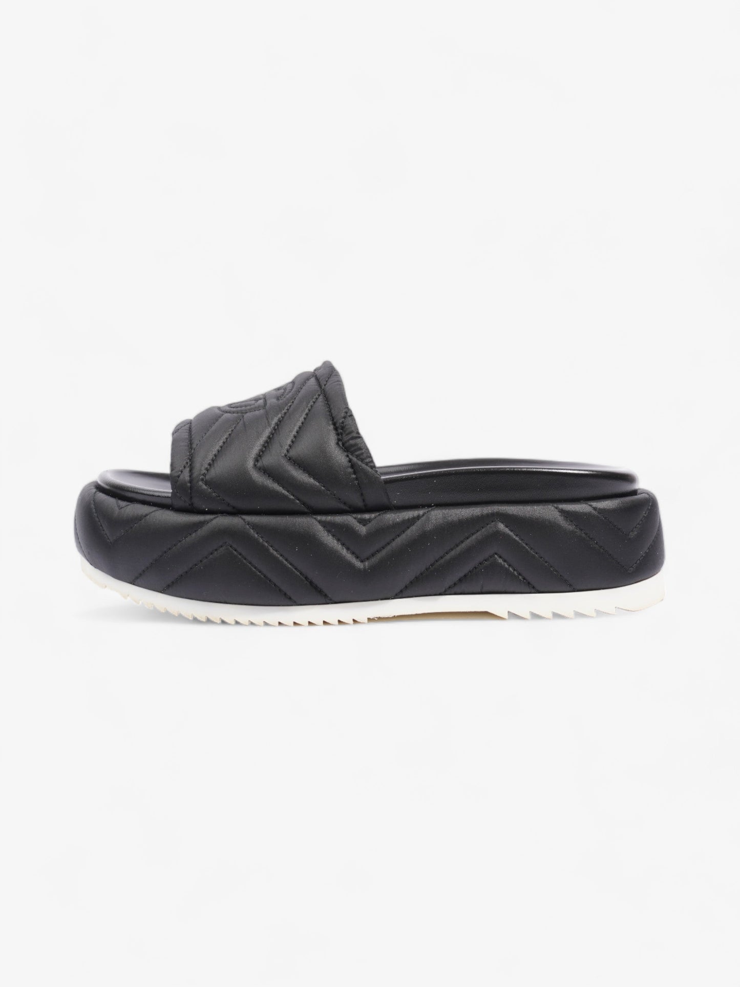 Gucci Angelina GG Platform Black Faux Leather EU 39 UK 6
