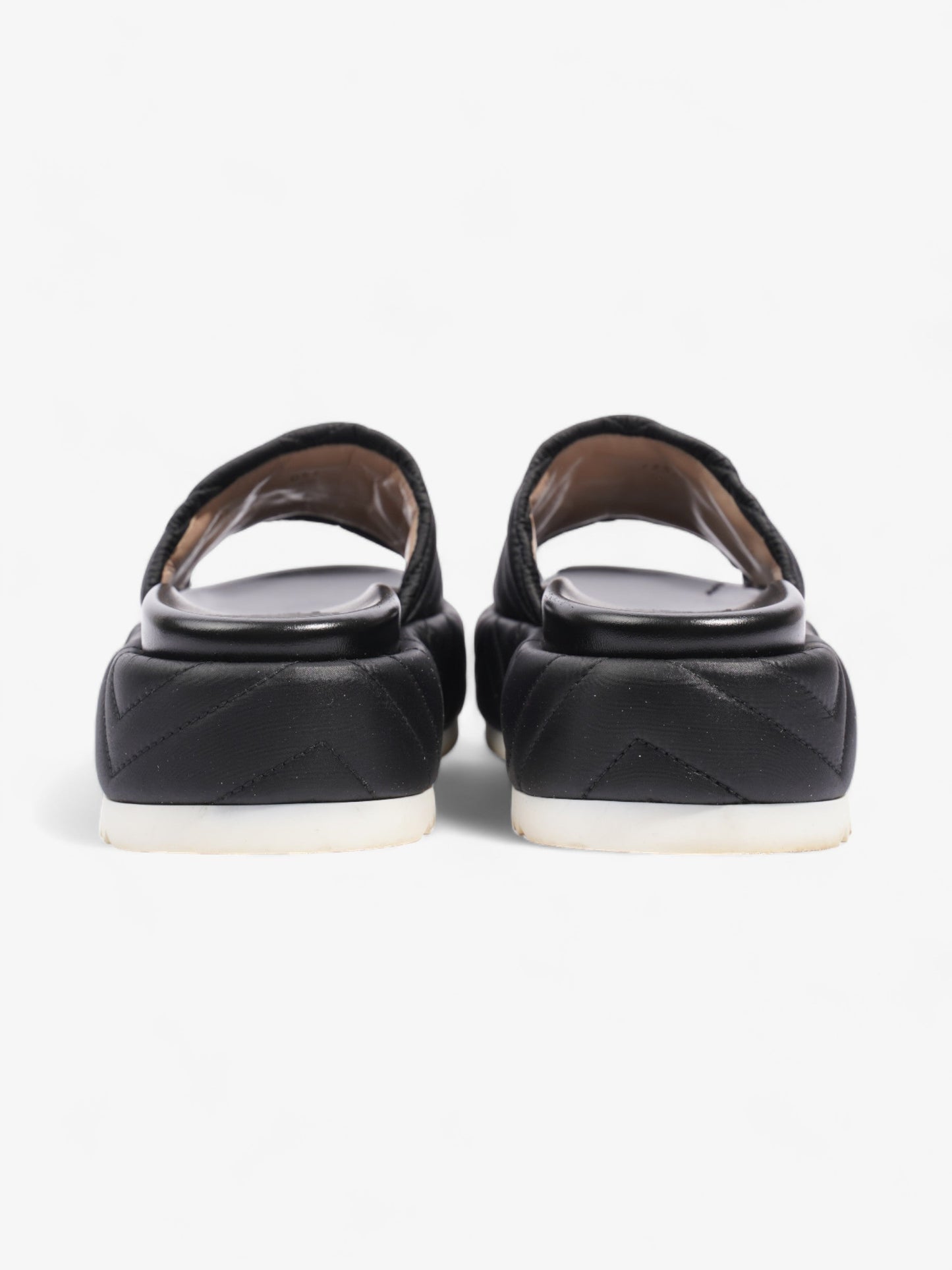 Gucci Angelina GG Platform Black Faux Leather EU 39 UK 6