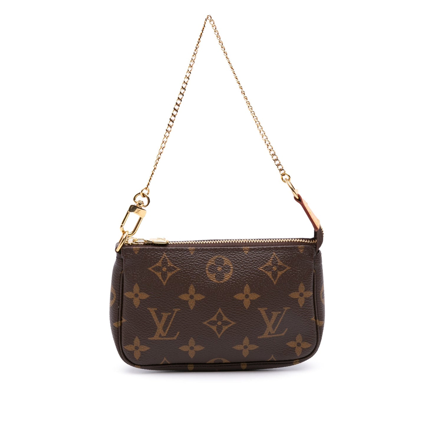 Brown Louis Vuitton Monogram Mini Pochette Accessoires Handbag