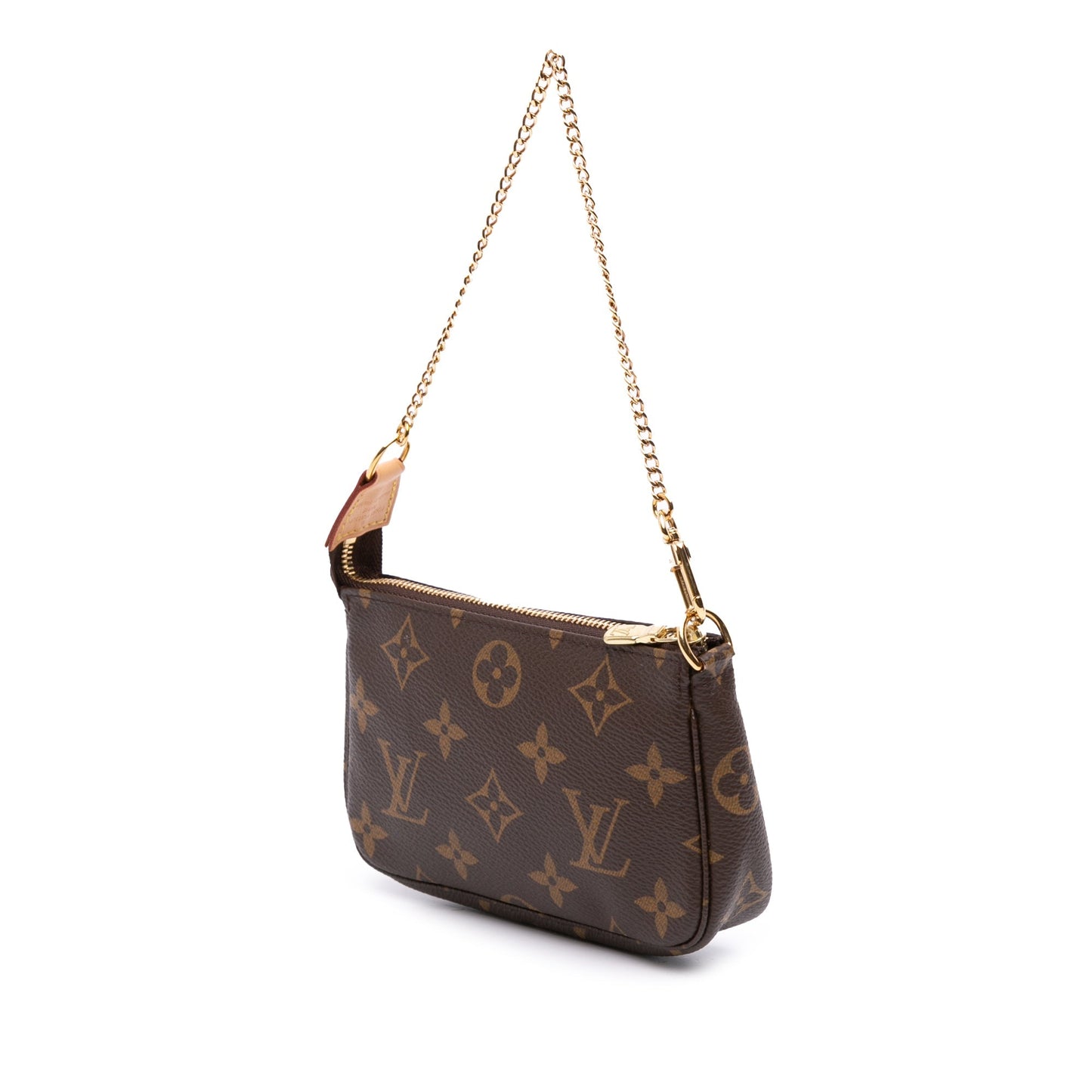 Brown Louis Vuitton Monogram Mini Pochette Accessoires Handbag