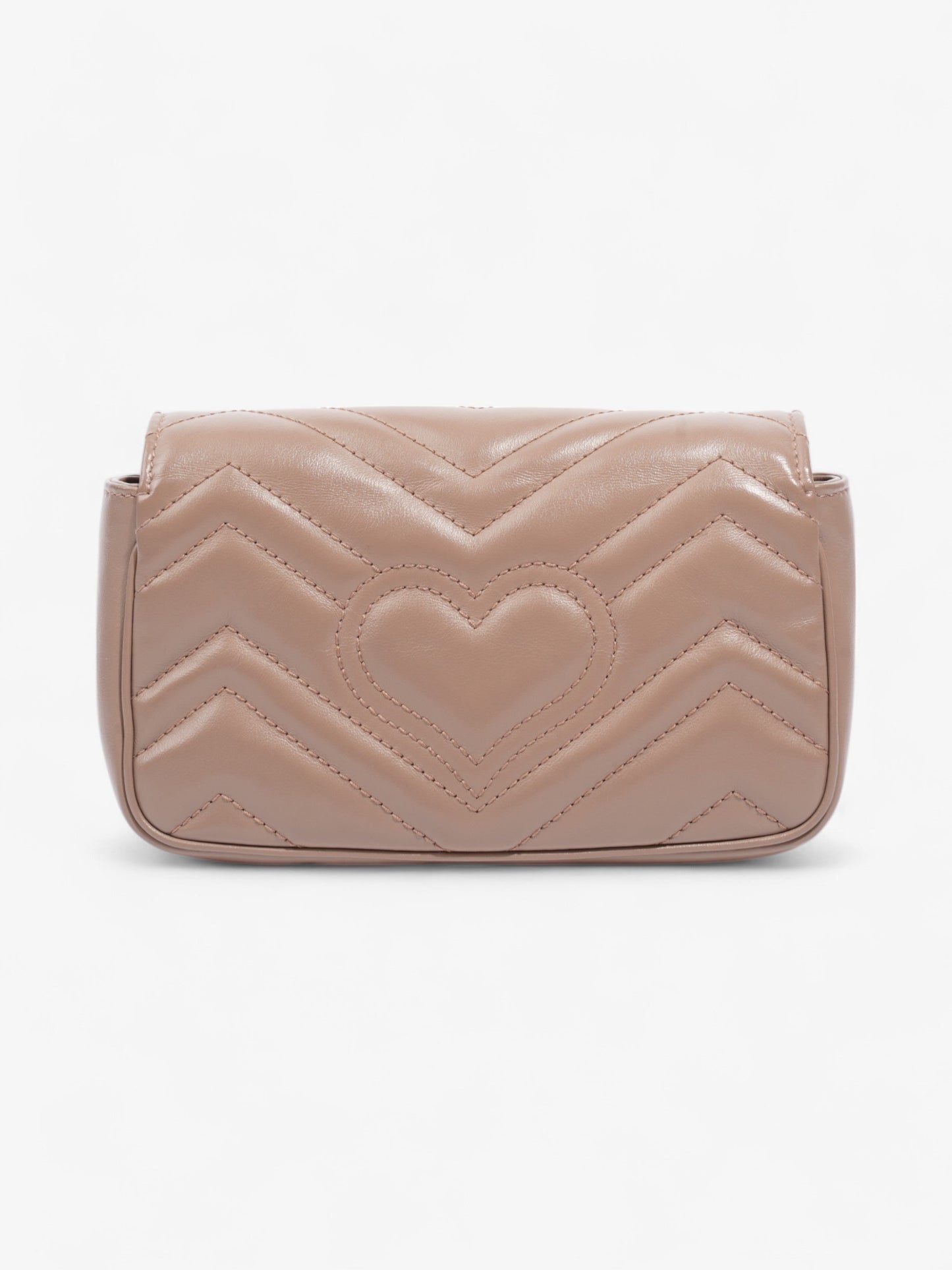 Gucci GG Marmont Rose Beige  Matelasse Leather Super Mini