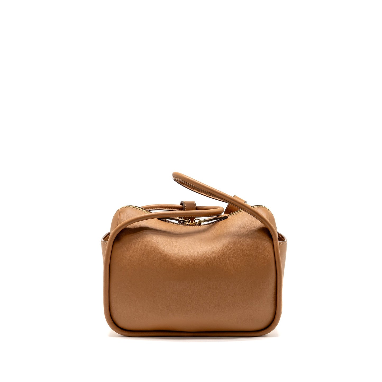 Prada Darling Handbag Calfskin Caramel