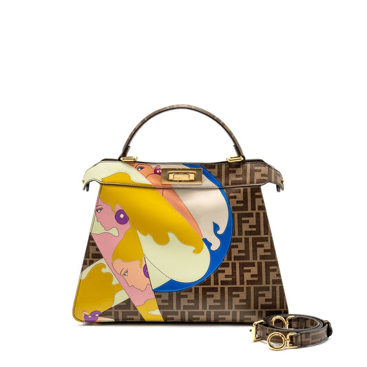 Fendi Peekaboo ISeeU Antonio Lopez Zucca coated canvas multicolour