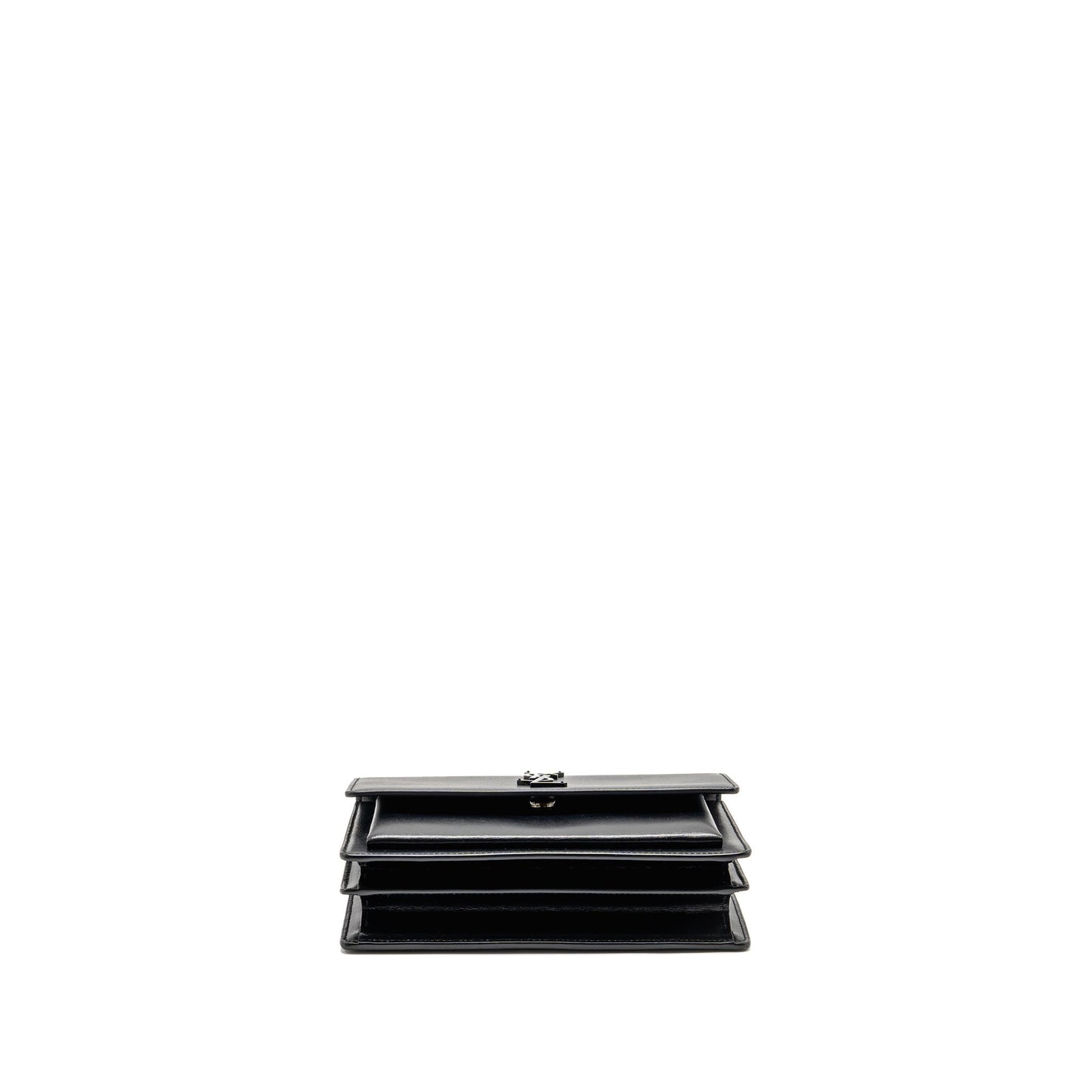 Saint Laurent / Medium Sunset Purse Black Calfskin Black Hardware