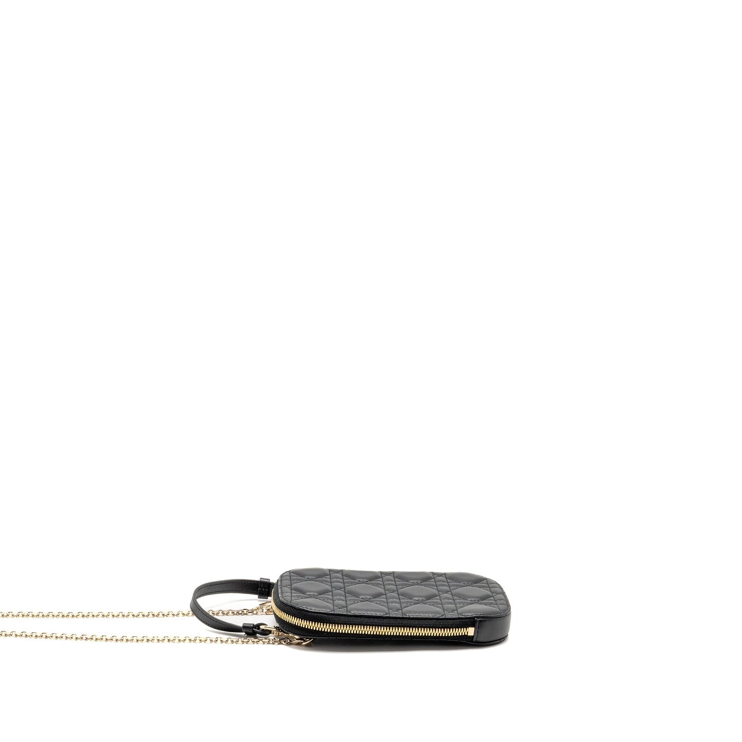 Dior lady dior Call’in Dior phone holder lambskin black