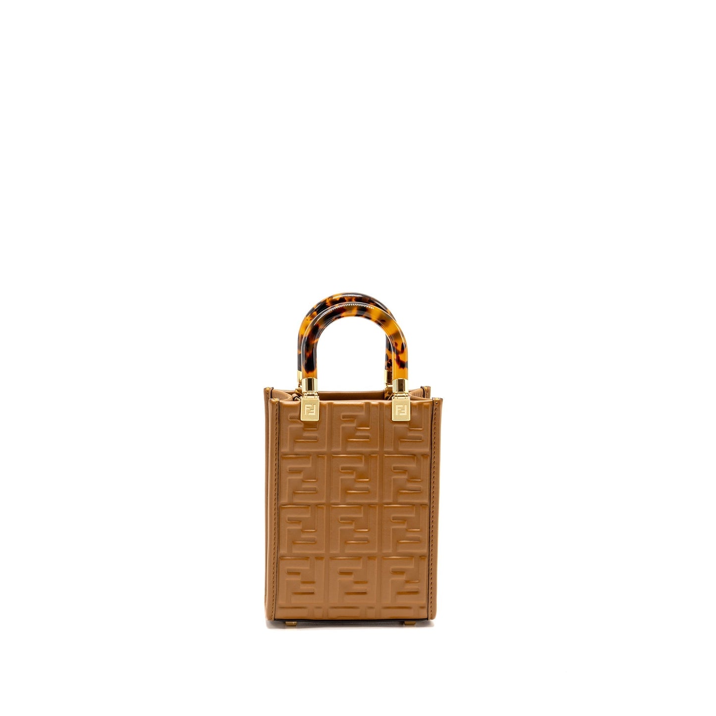 Fendi Mini sunshine shopper Purse leather brown