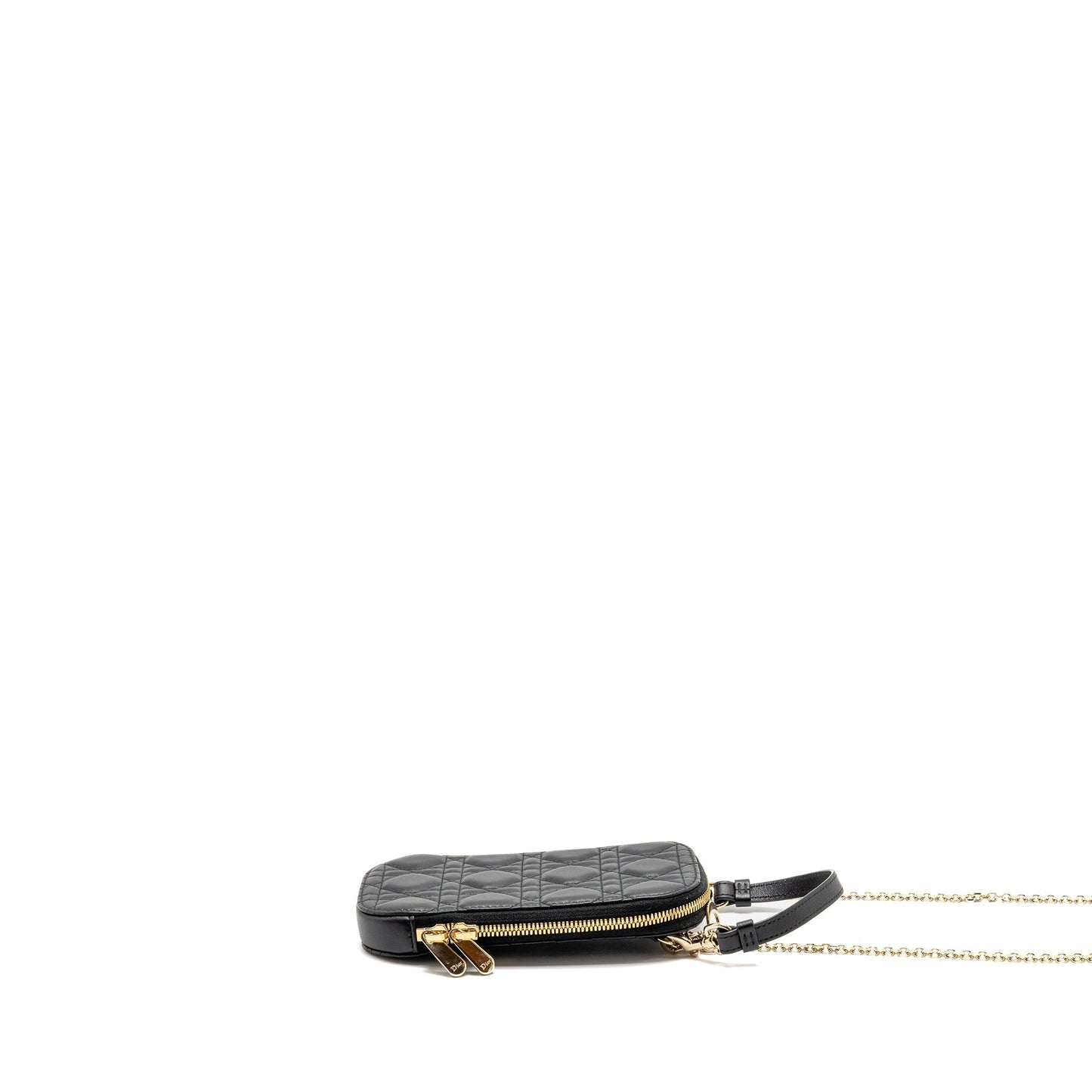 Dior lady dior Call’in Dior phone holder lambskin black