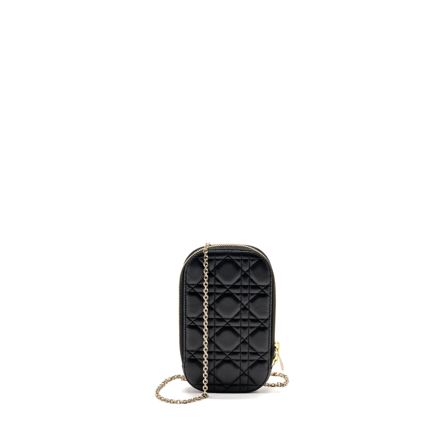 Dior lady dior Call’in Dior phone holder lambskin black