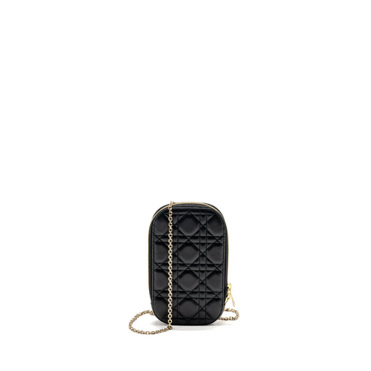 Dior lady dior Call’in Dior phone holder lambskin black