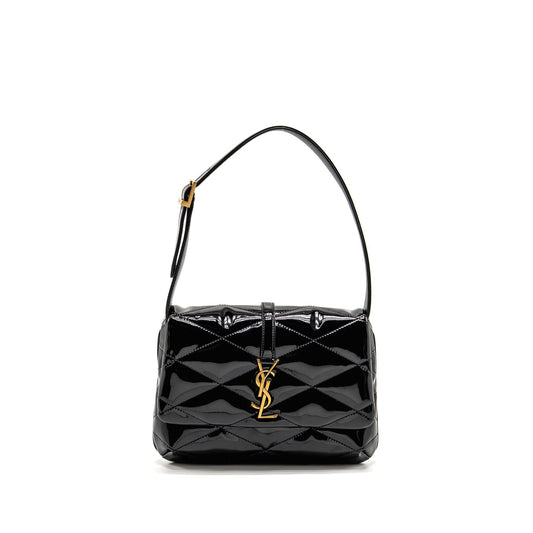 Saint Laurent/ 5 A 7 Quilted Mini Purse Patent Black