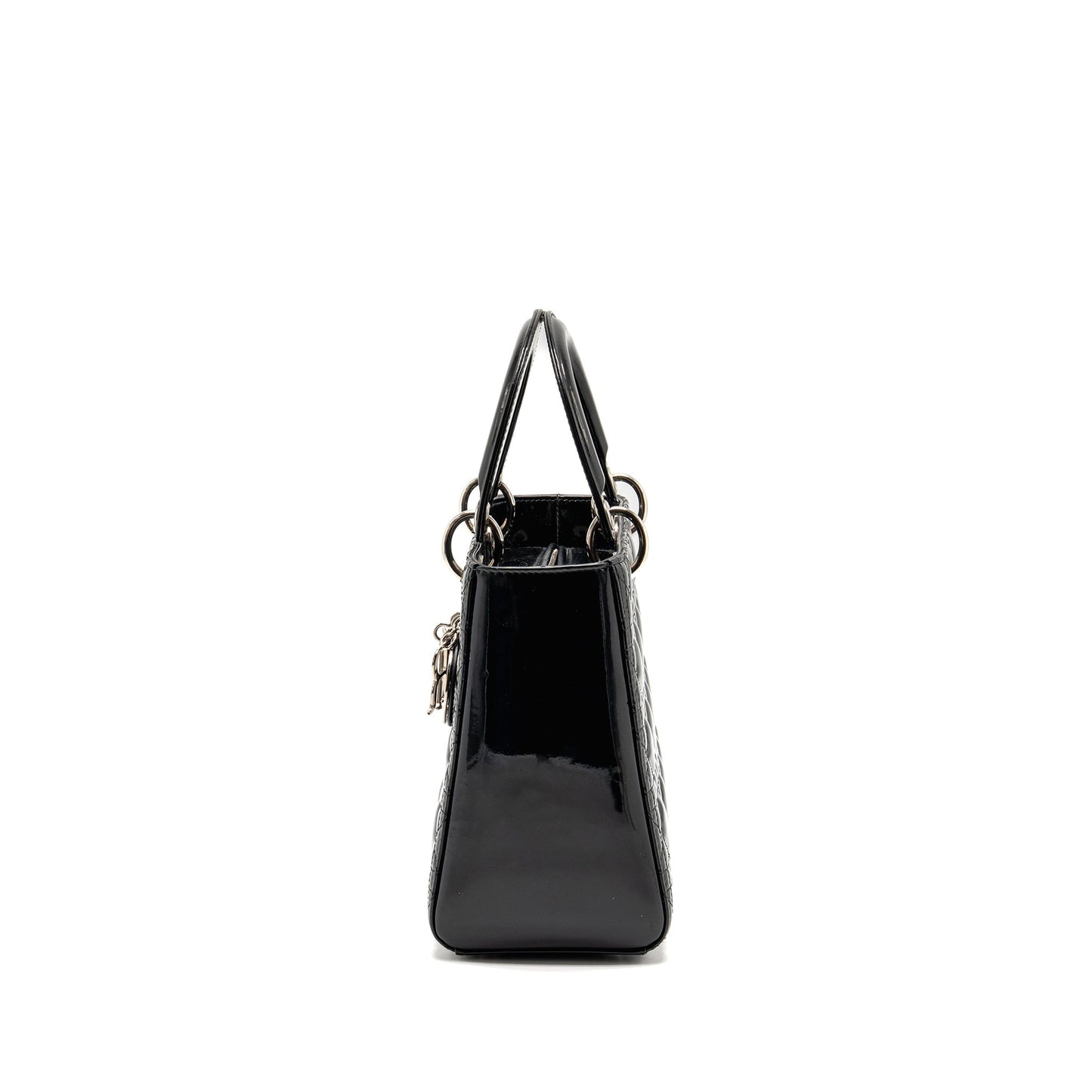 Dior Medium Lady Dior Patent Black