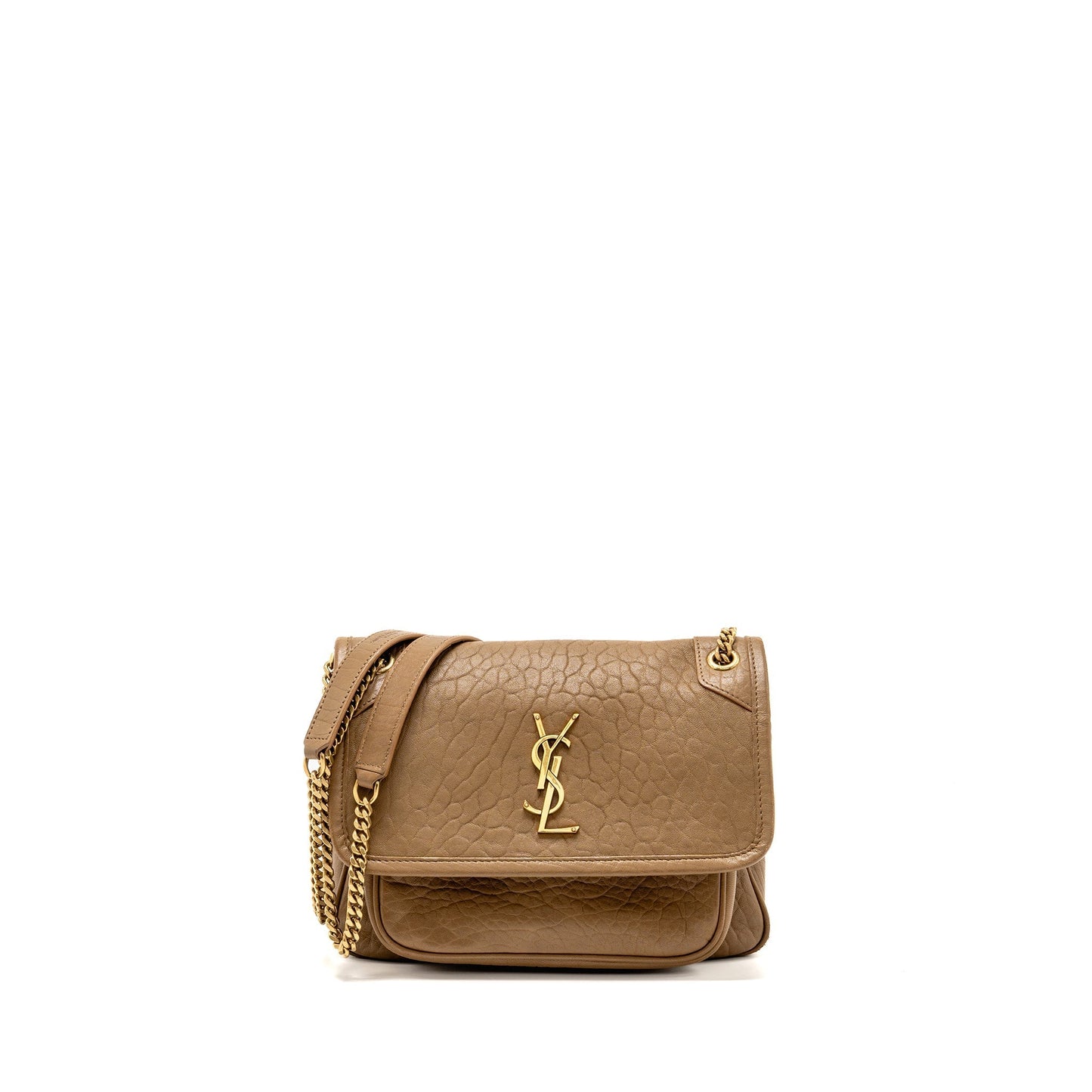 Saint Laurent/ Niki Baby Grained Lambskin Dark Cork