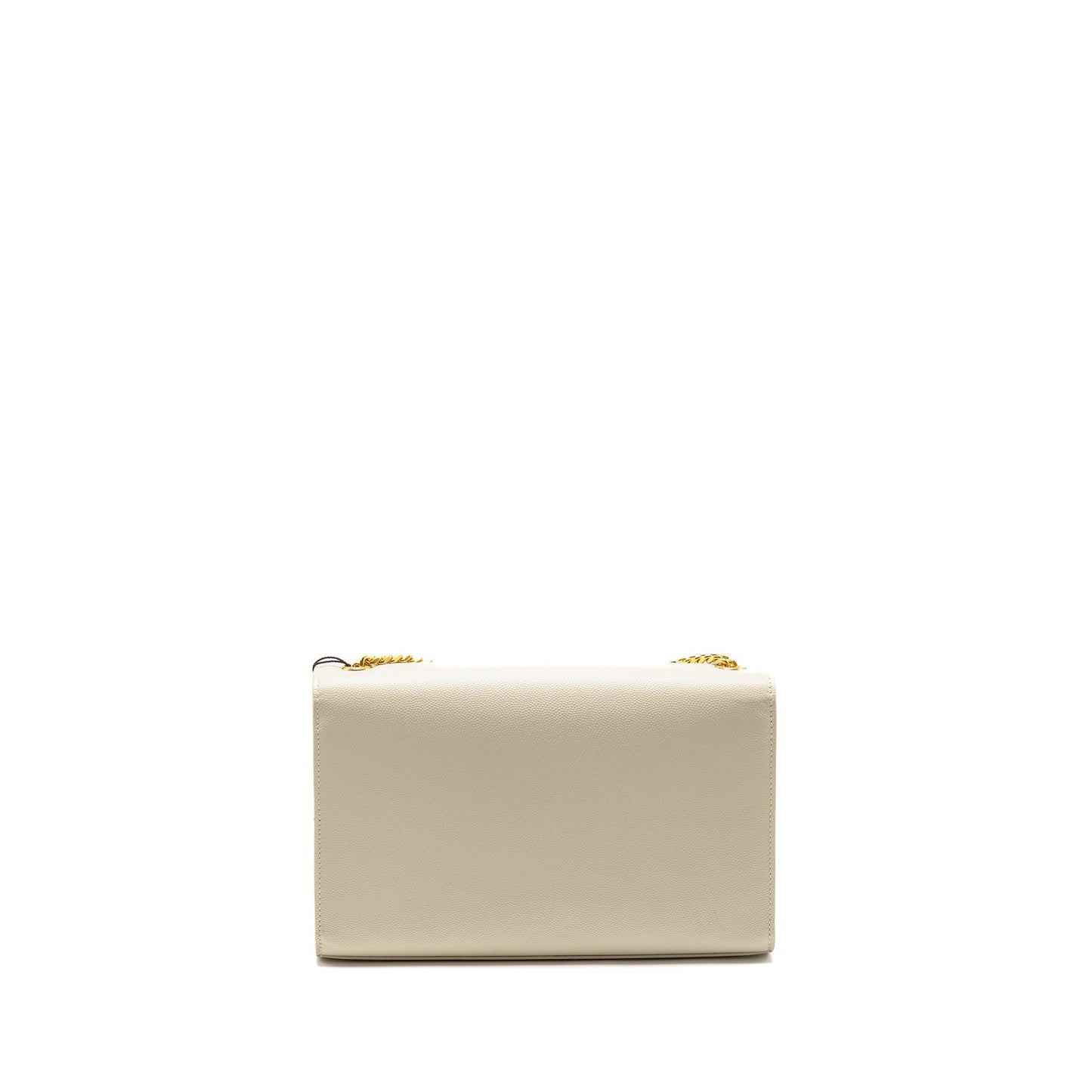 Saint Laurent/ Medium Kate Purse Grained Calfskin White