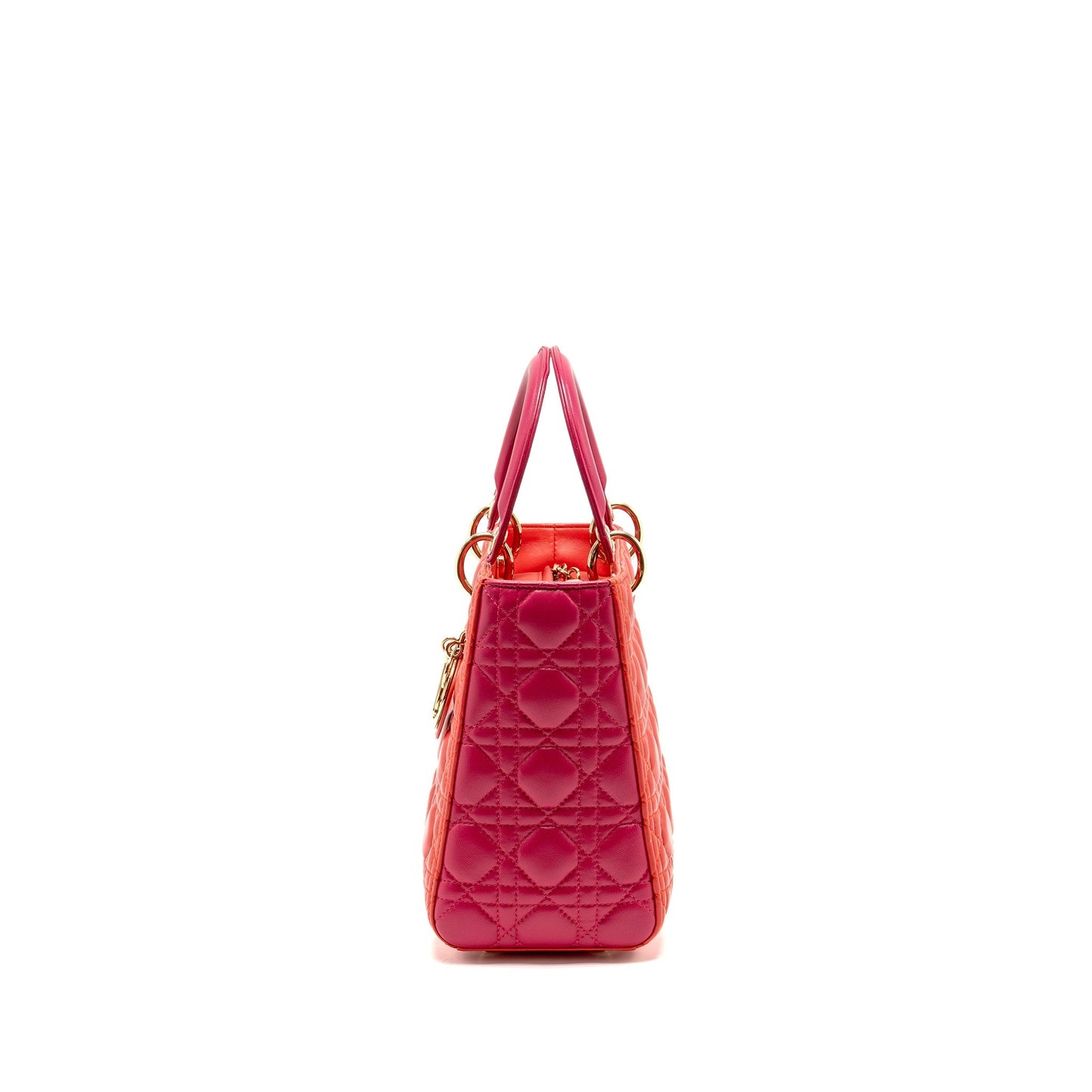 Dior Medium Lady Dior Lambskin Dark Pink/Purple