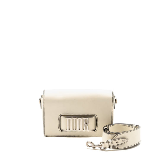 Dior Diorevolution Flap Purse Calfskin White