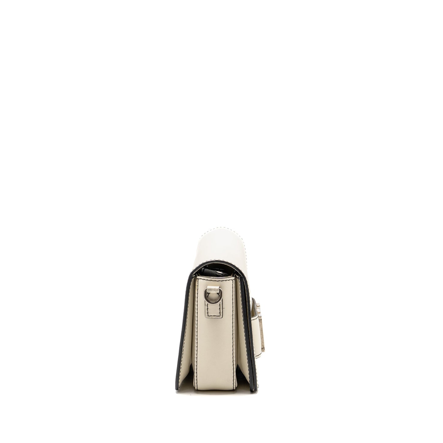 Dior Diorevolution Flap Purse Calfskin White