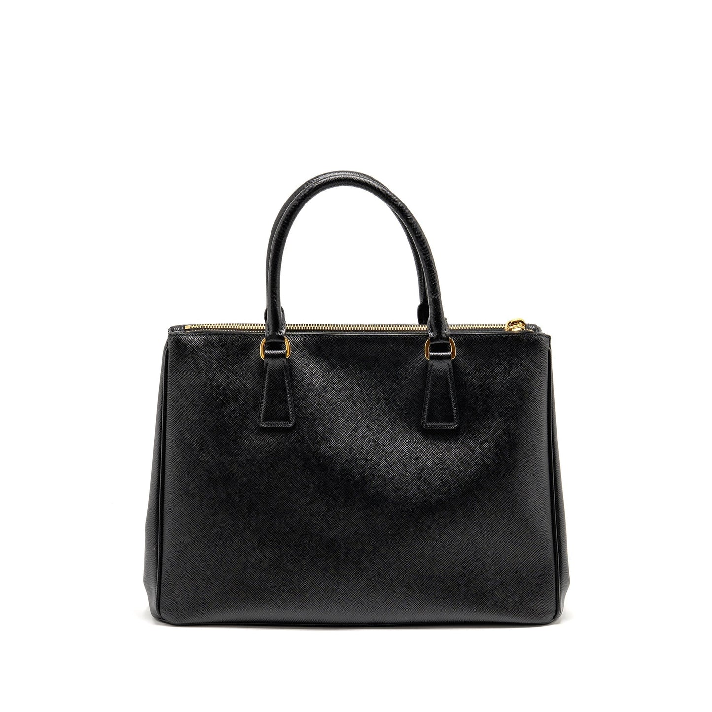 Prada Large Saffiano Tote Purse Leather Black