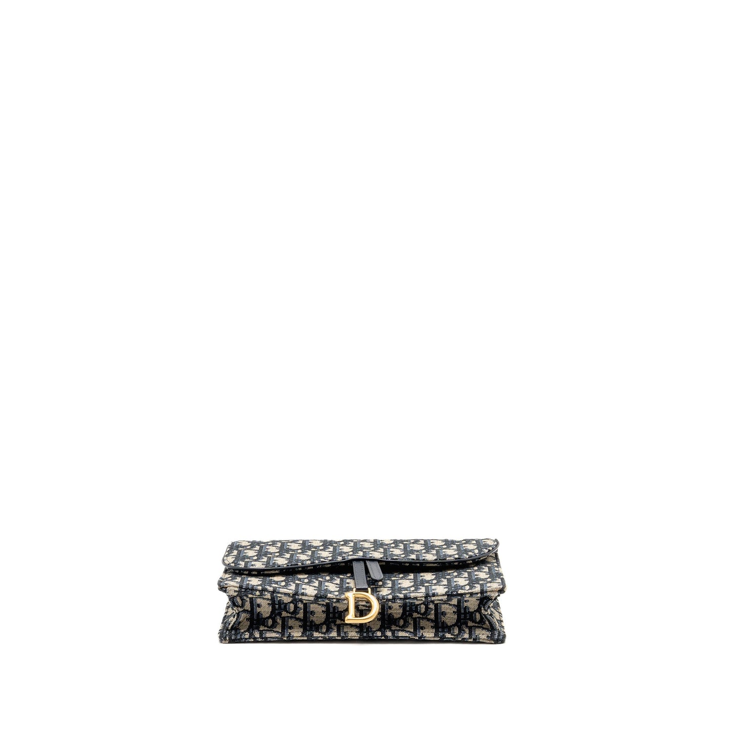 Saddle Pouch Dior Oblique Canvas Blue