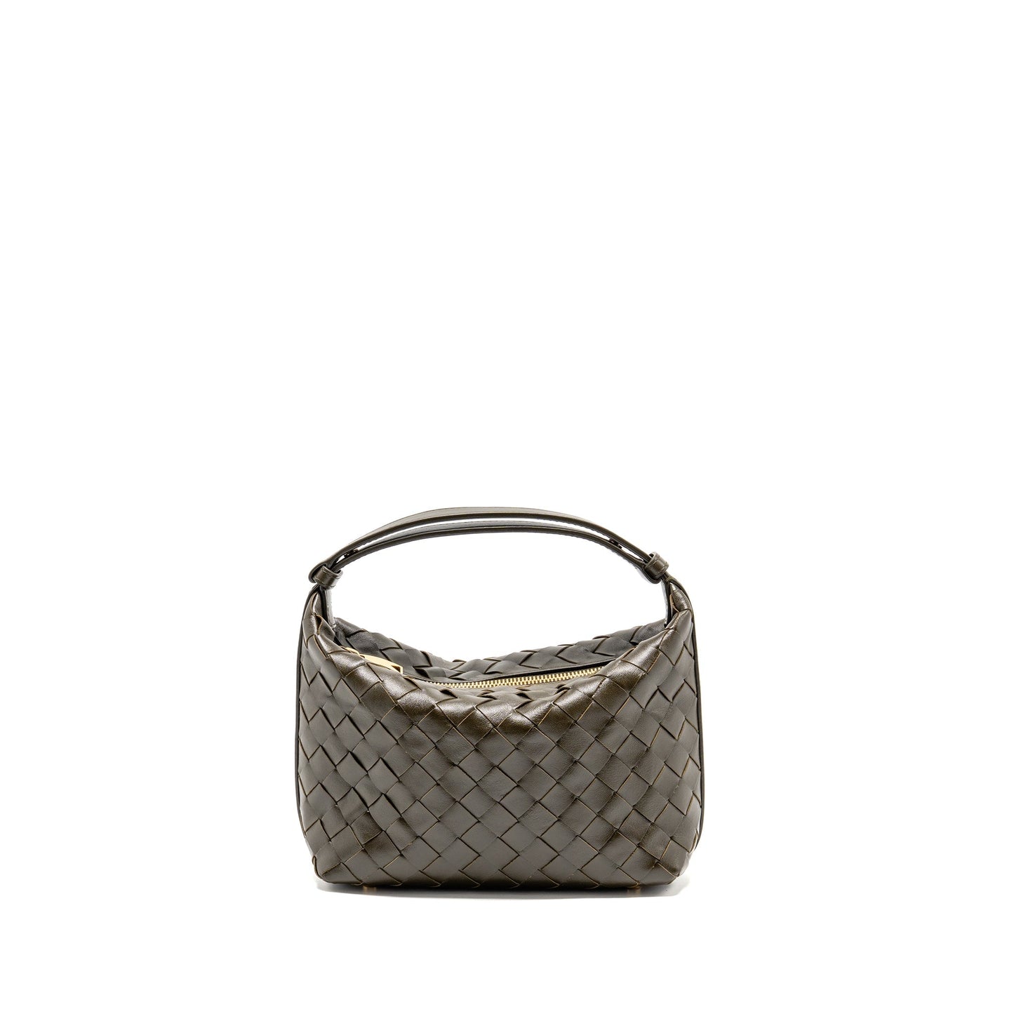 Bottega Veneta Wallace Purse Calfskin Kaki