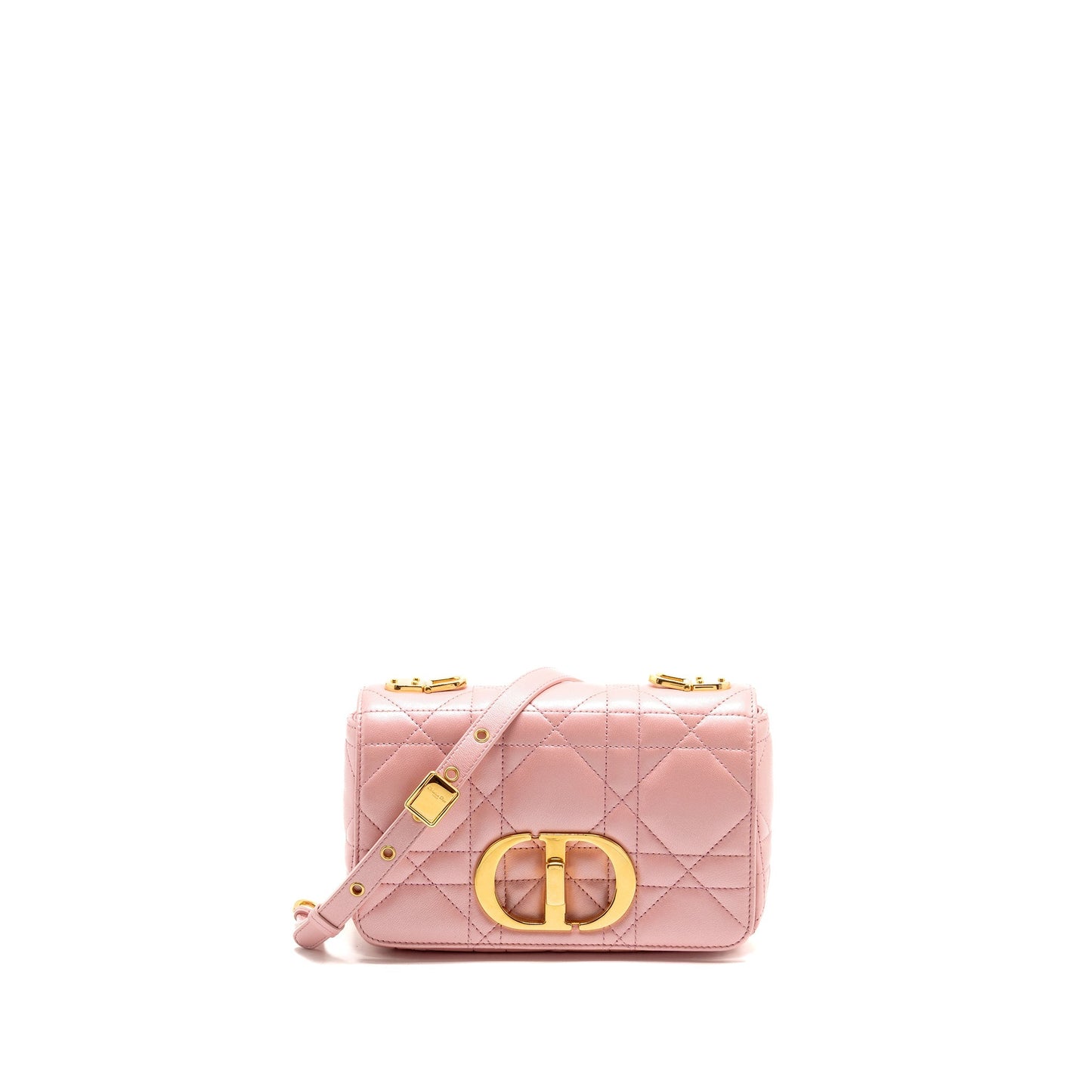 Dior Small Soft Caro Purse Lambskin Melocoton