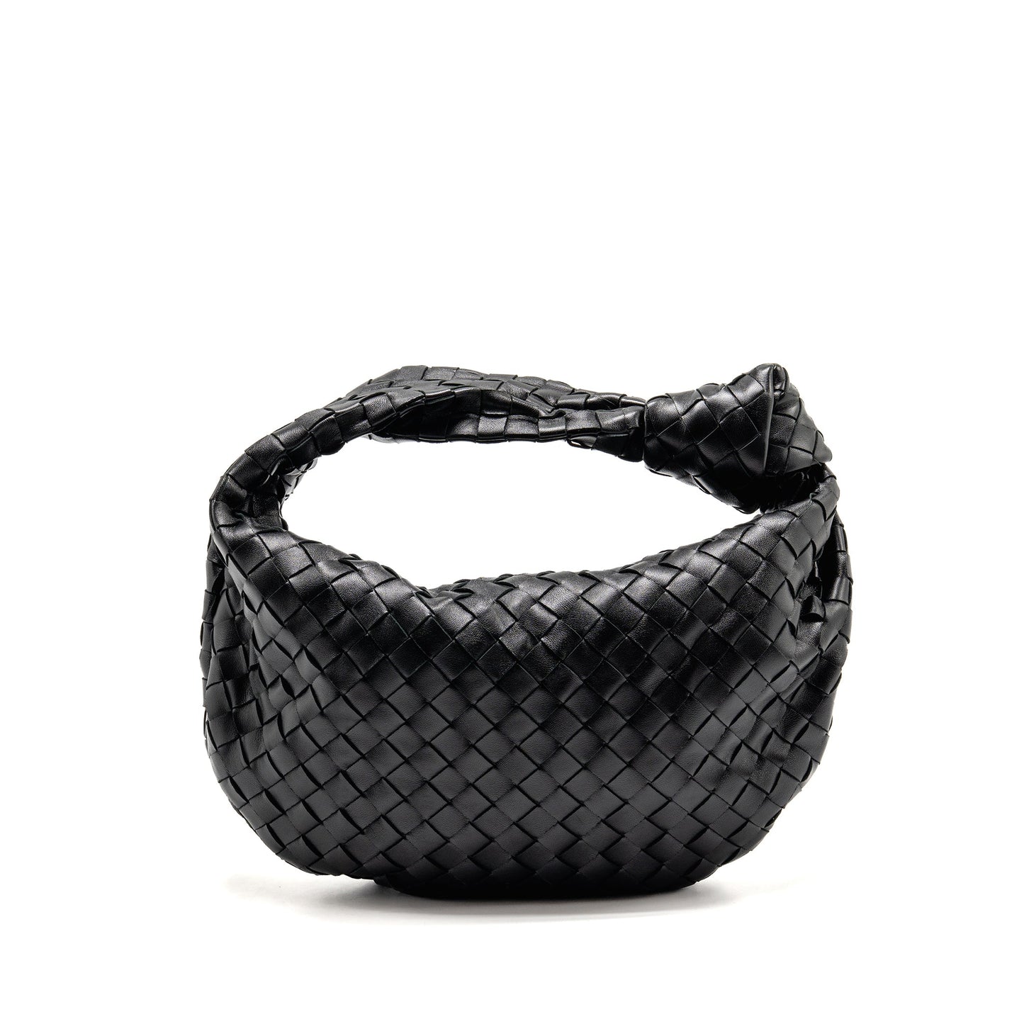 Bottega Veneta Small Jodie Intrecciato Leather Black