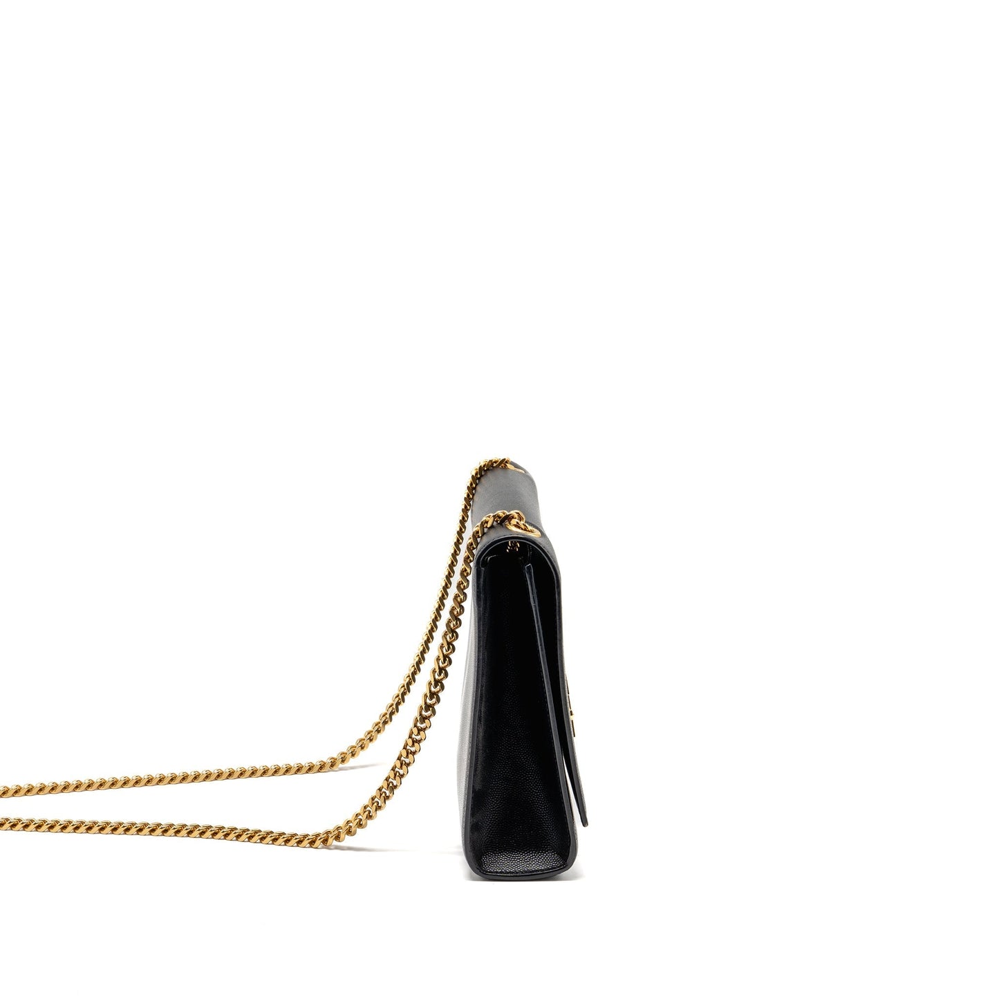 Saint Laurent/ Large Kate Chain Purse Grained Calfskin Black