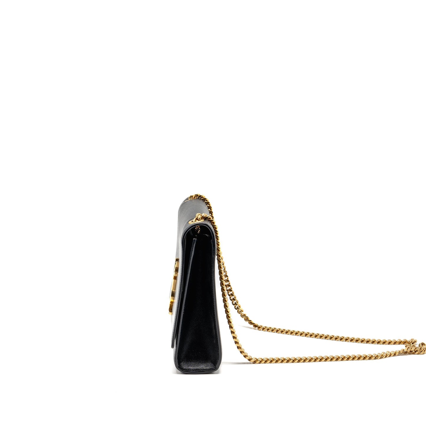 Saint Laurent/ Large Kate Chain Purse Grained Calfskin Black