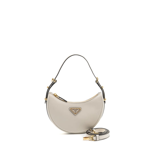 Prada ArquÃ© Small Mini Purse Calfskin White