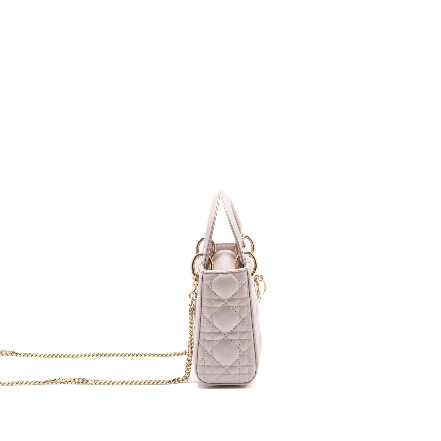 Dior Mini Lady Dior lambskin light Pink