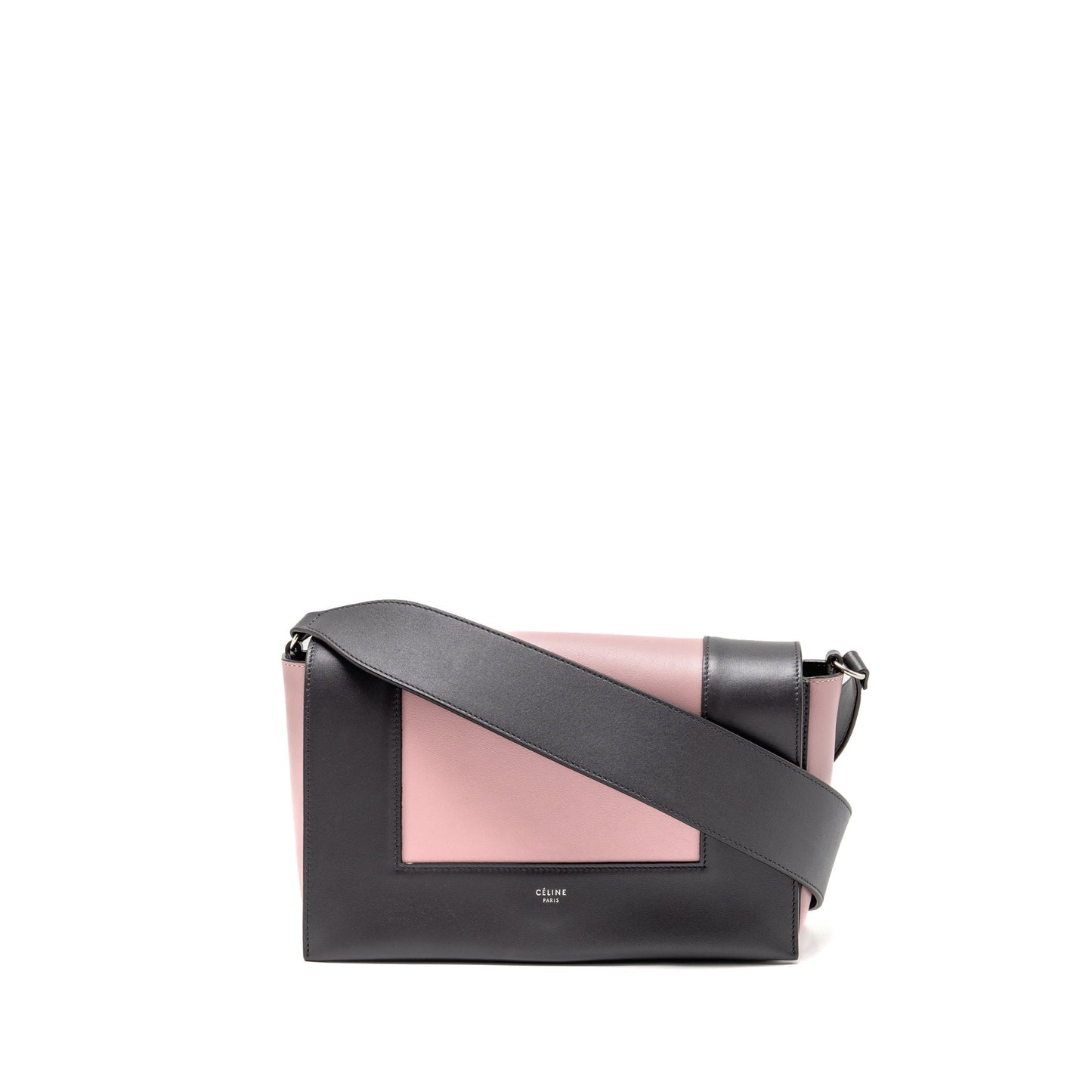 Celine Frame Purse Calfskin Pink/Grey