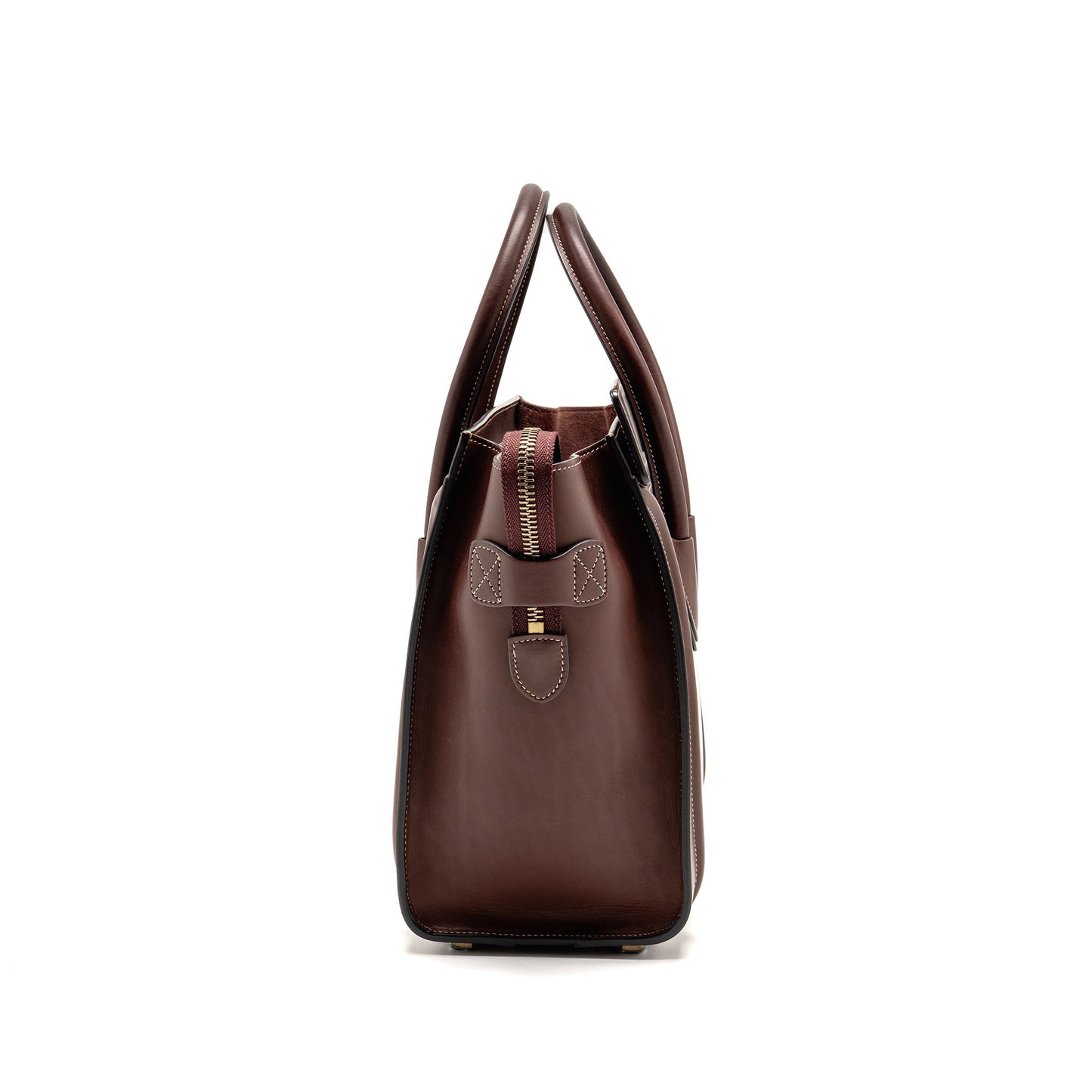 Celine Micro Luggage Purse Calfskin Burgundy