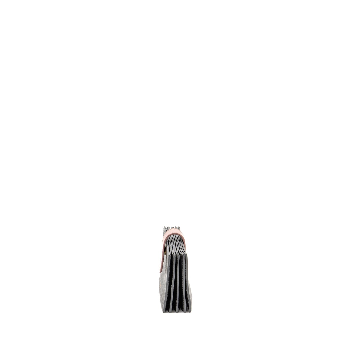 Celine Accordeon Card Holder Calfskin Pink/Grey
