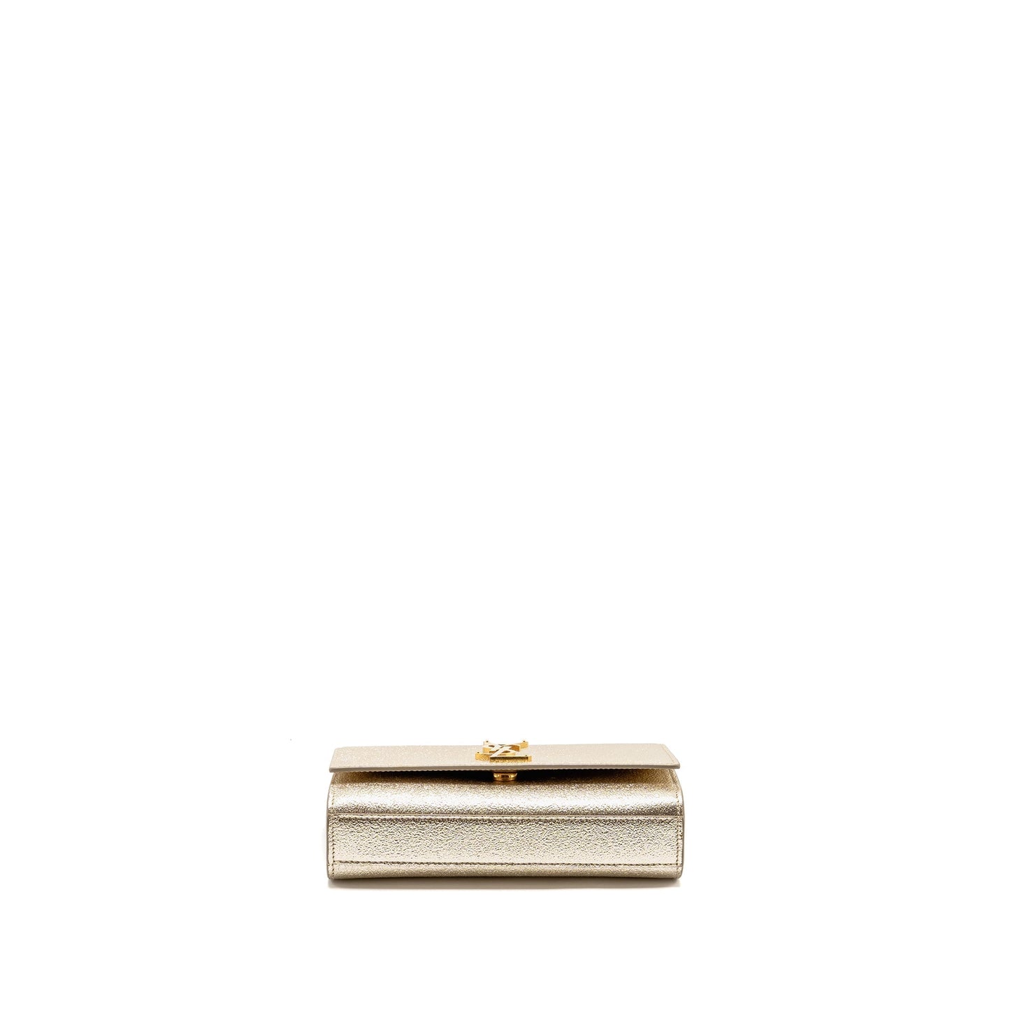 SAINT LAURENT/ Small Kate Purse Grained Calfskin Gold