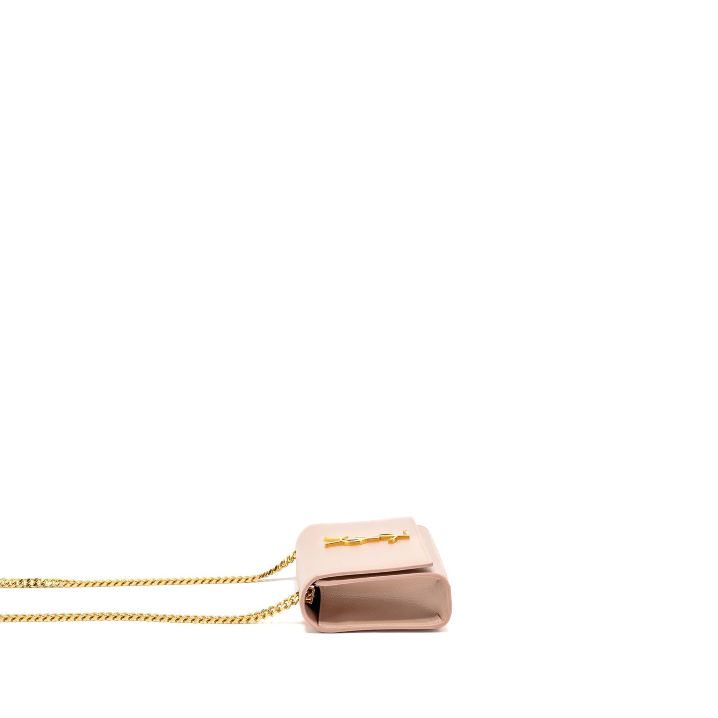 Saint Laurent/ Small Mini Purse Calfskin Pale Pink