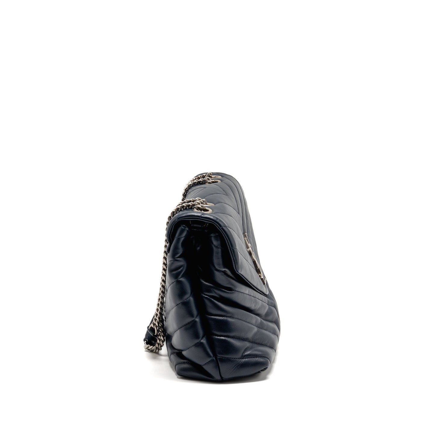 Saint Laurent/ Medium Lou Lou Purse Calfskin Dark Blue
