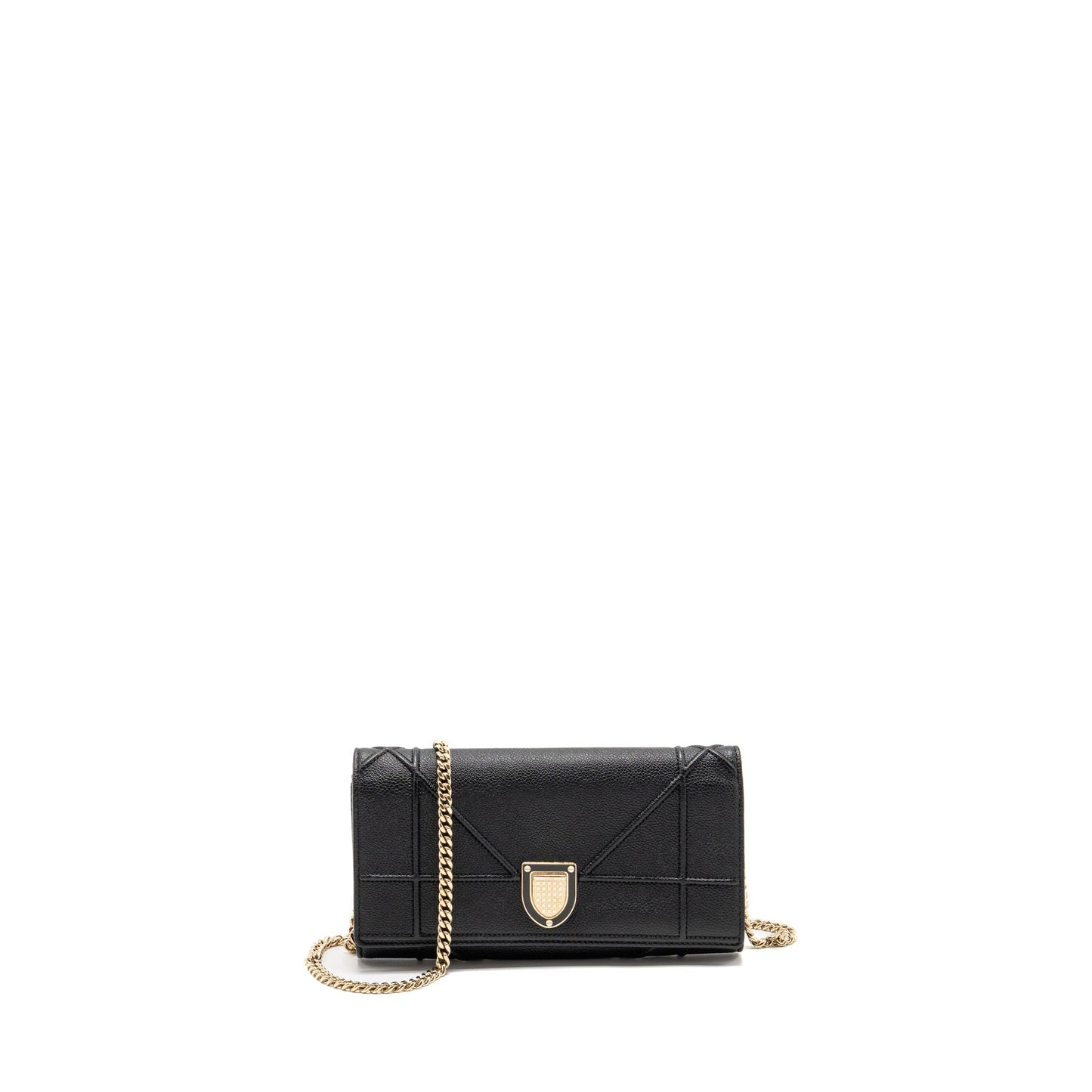 Dior Diorama wallet with Chain calfskin black