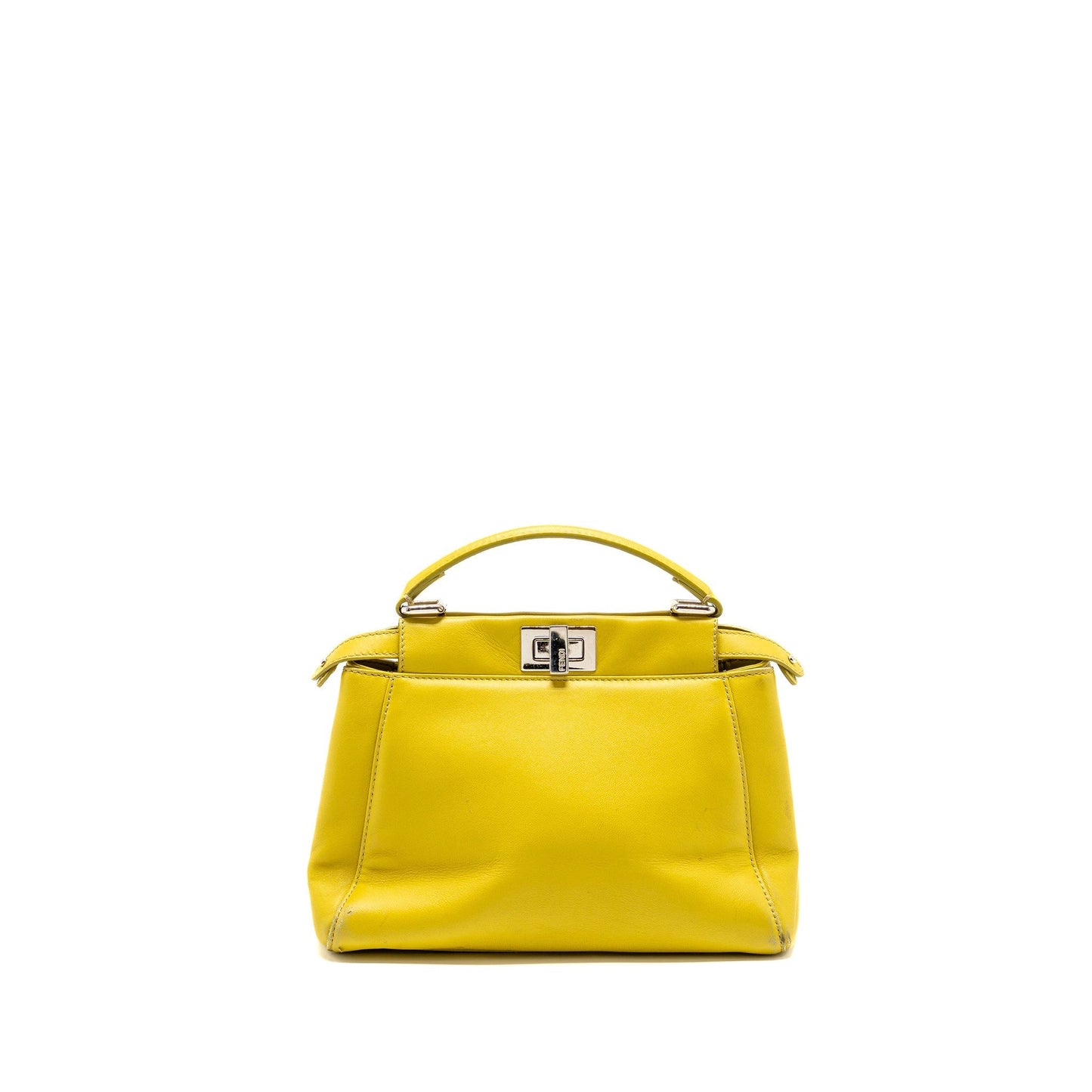 Fendi mini peekaboo lambskin light green