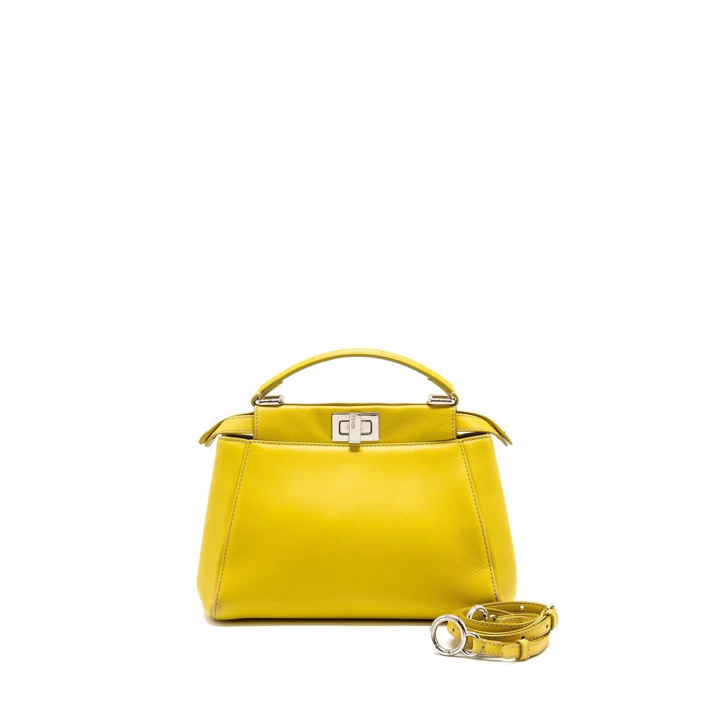 Fendi mini peekaboo lambskin light green