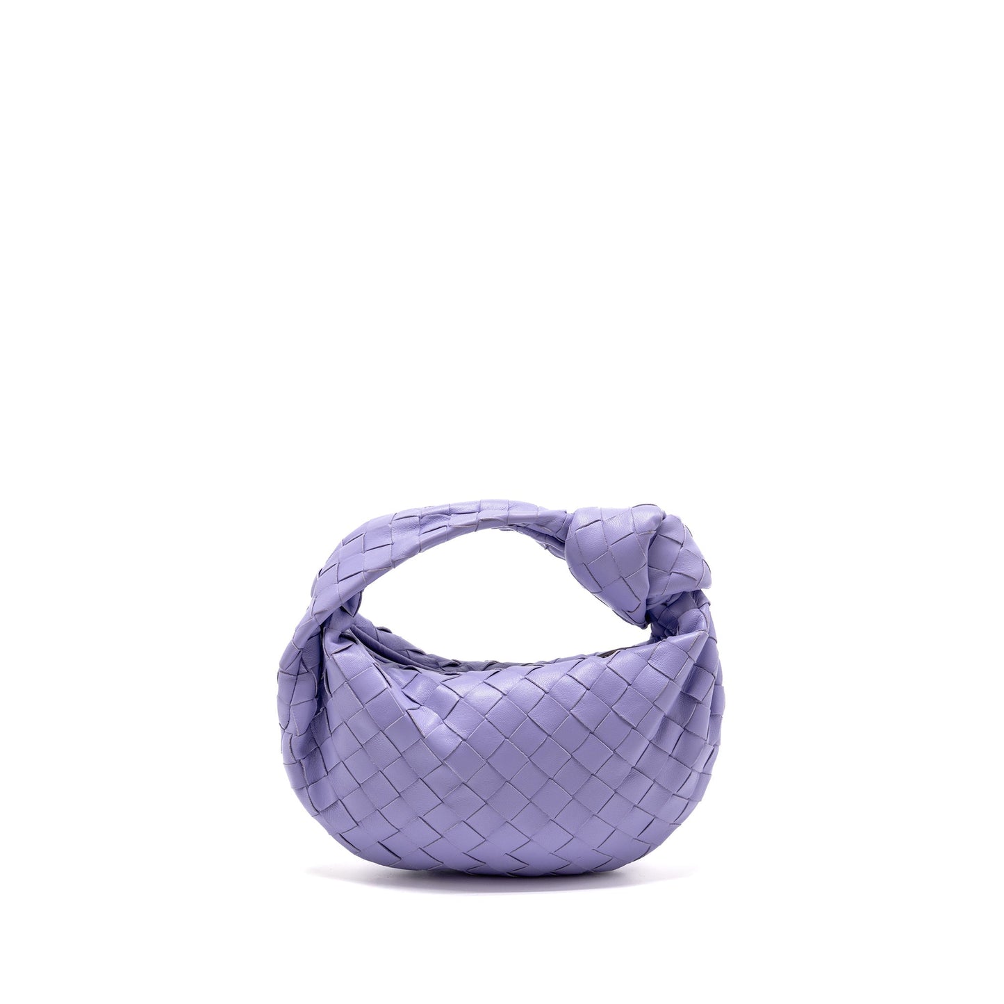 Bottega Veneta Mini Jodie Lambskin Purple