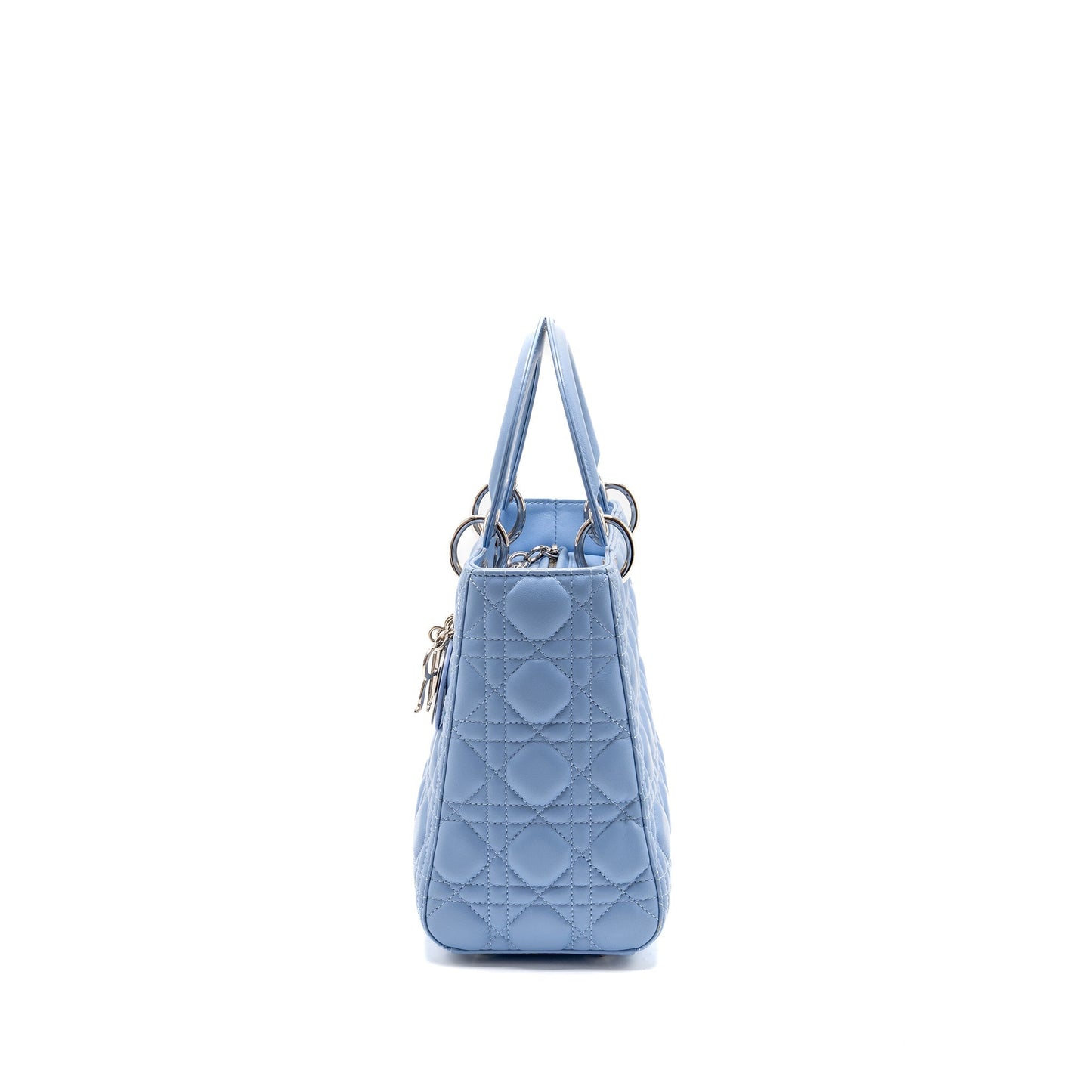 Dior Medium Lady Dior Lambskin Light Blue