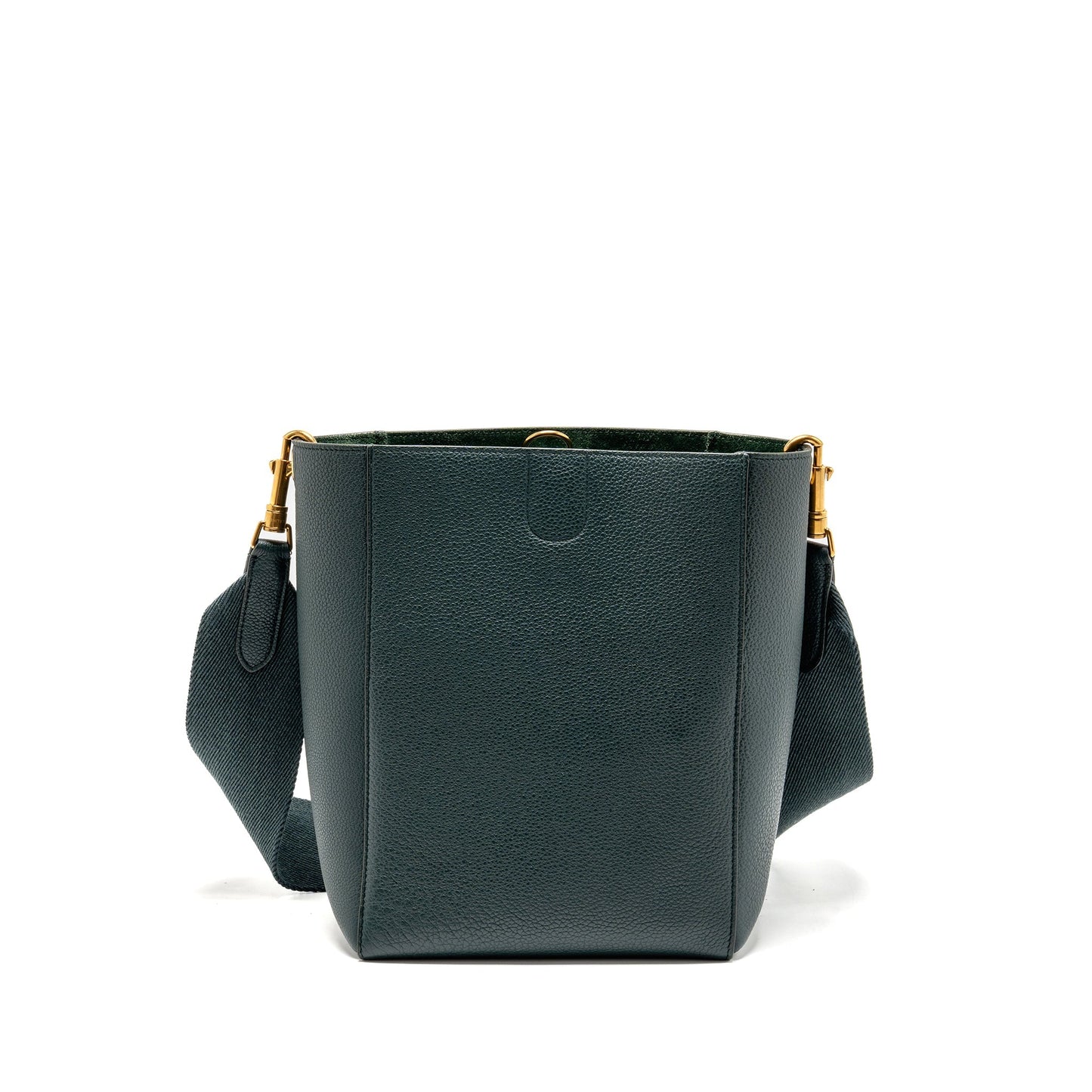 Celine Small Sangle Bucket Purse Soft Grained Calfskin Amazone