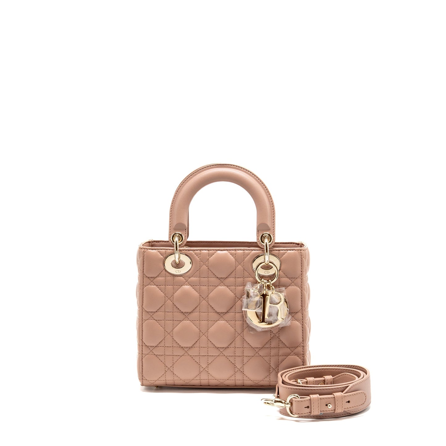 Dior Small Lady Dior Lambskin Dark Pink