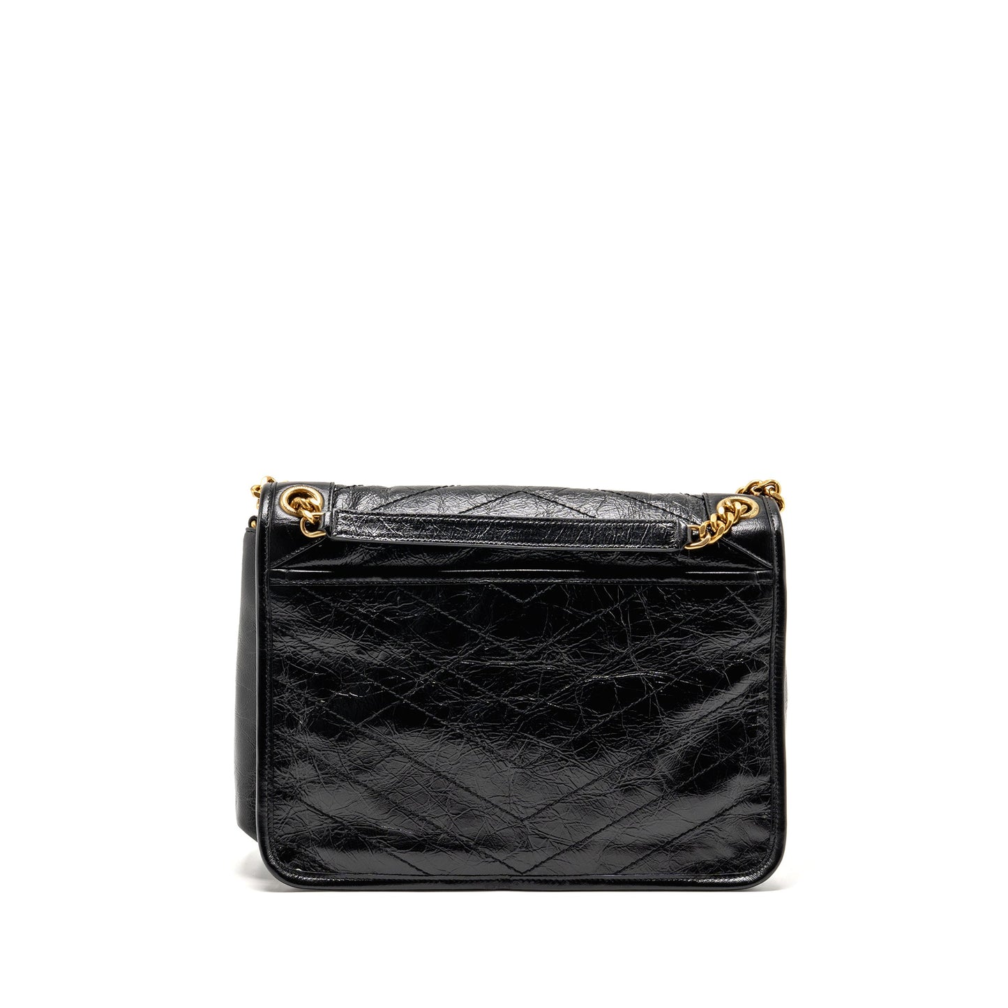 Saint Laurent/ Medium Niki Chain Purse Vintage Calfskin Black