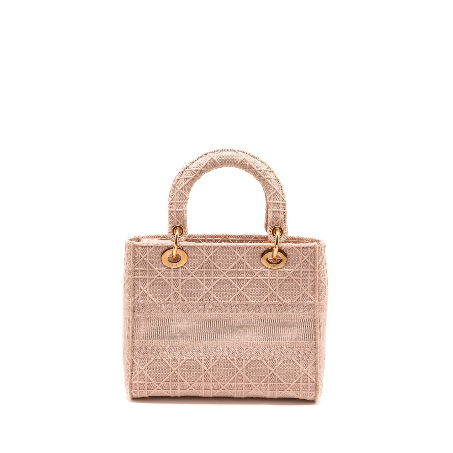 Dior Medium Lady D-Lite Purse Cannage Embroidery Rosewood