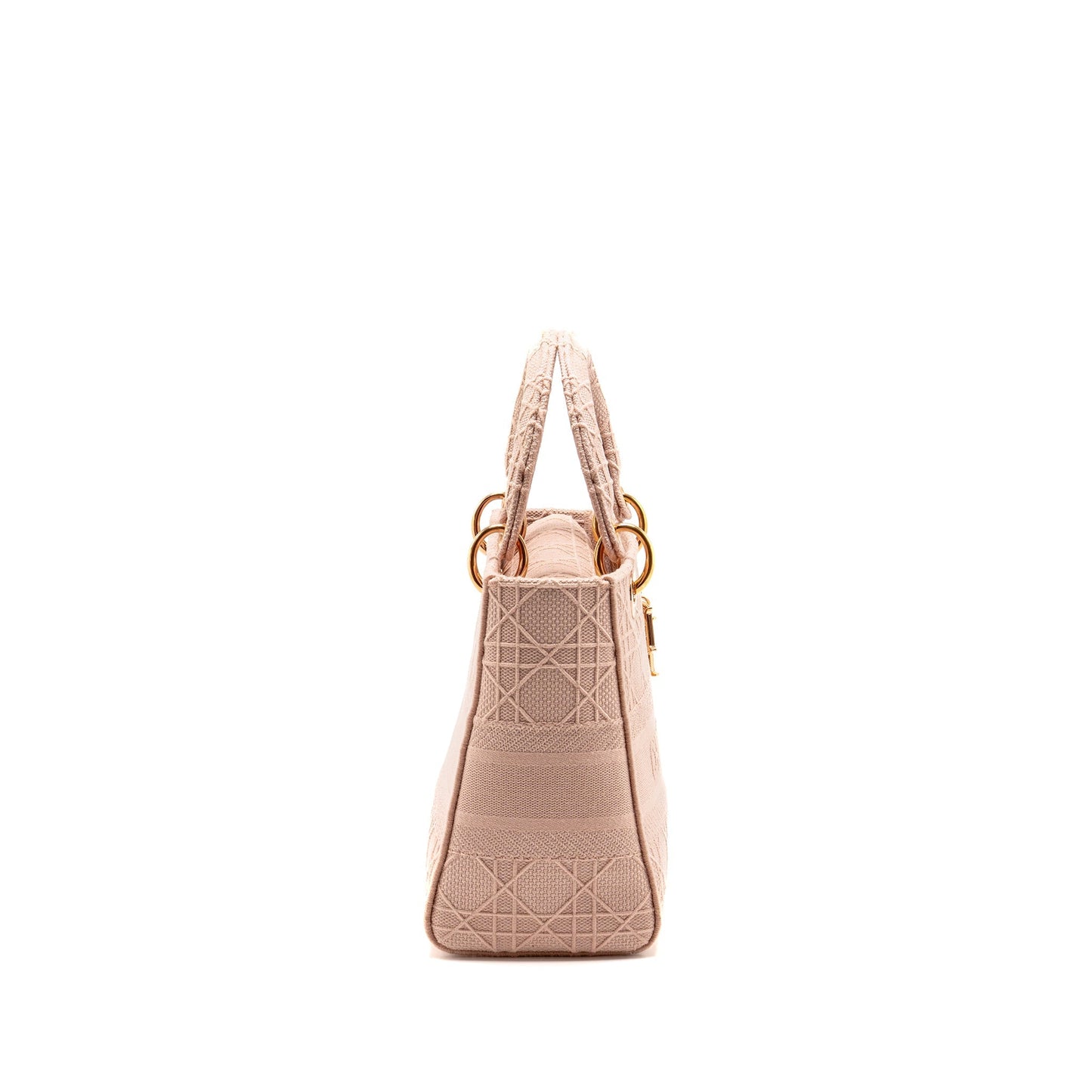Dior Medium Lady D-Lite Purse Cannage Embroidery Rosewood