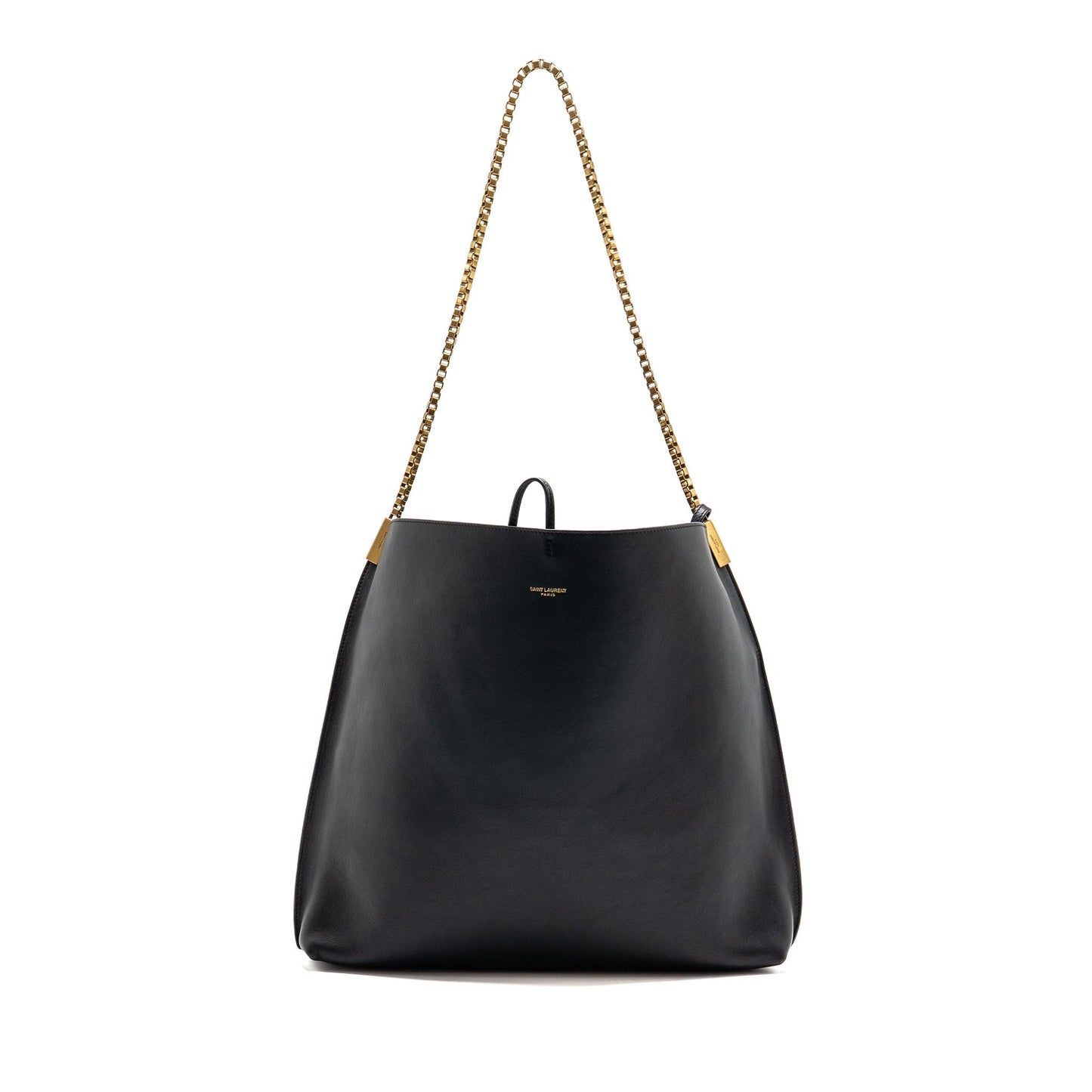 Saint Laurent/ Suzanne Hobo Purse Calfskin Black