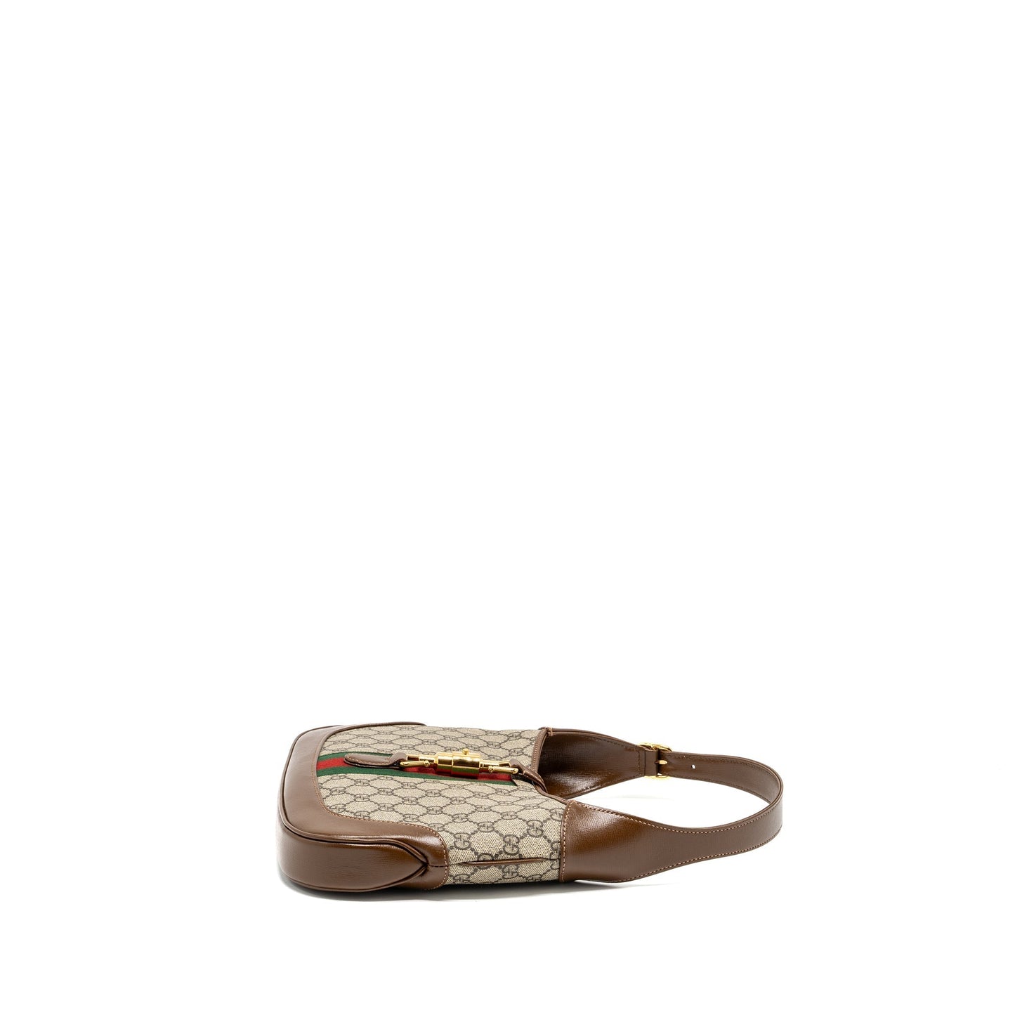 Gucci Jackie 1961 Small Shoulder Bag GG Supreme Canvas/Calfskin Brown/Multicolour